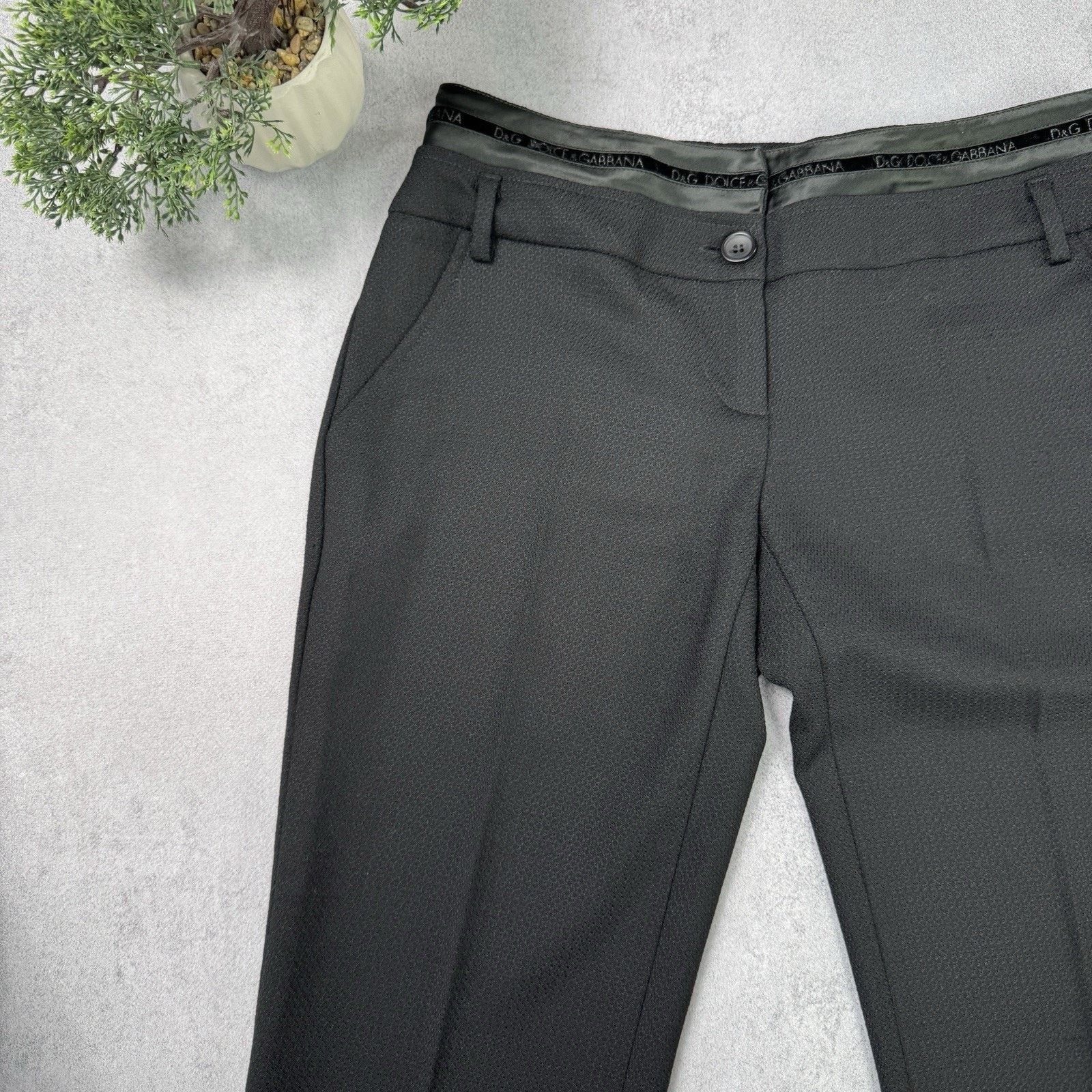 Dolce & Gabbana Vintage Dolce Gabbana Women Trousers Black Pants Size 28" / US 6 / IT 42 - 3 Thumbnail