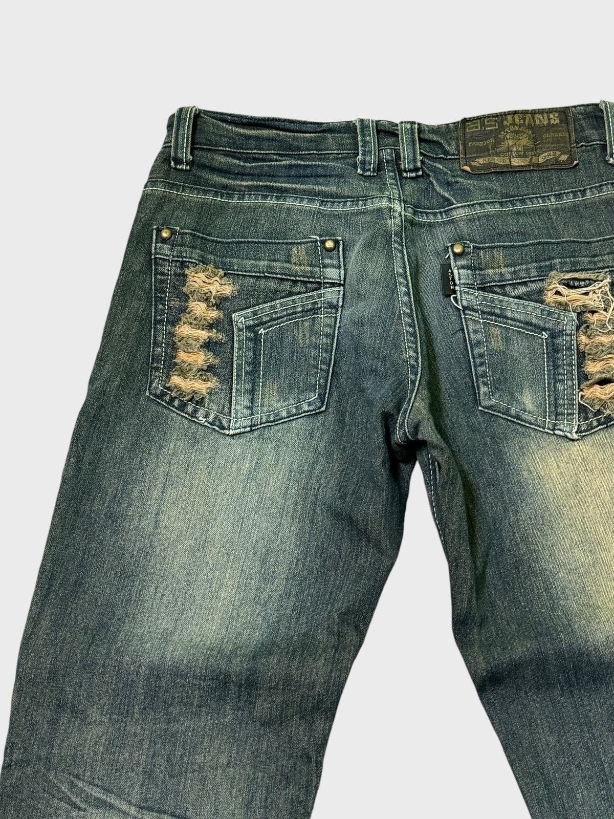 Hysteric Glamour × If Six Was Nine × Le Grande Bleu (L.G.B.) A.S Jeans Patches Mud Clawn Mark Denim Pants Size US 29 - 10 Thumbnail