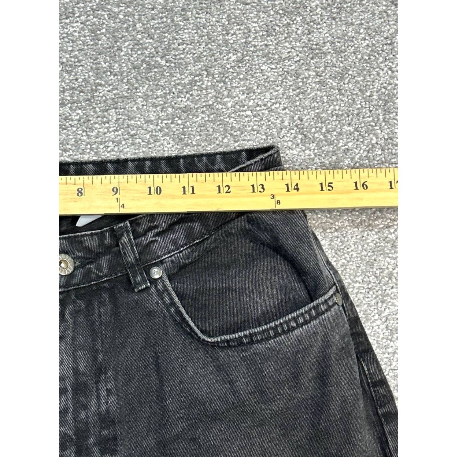 The Ragged Priest The Ragged Priest Jeans 28 Dark Gray Denim High Rise Straight Leg Womens Size 28" / US 6 / IT 42 - 7 Thumbnail
