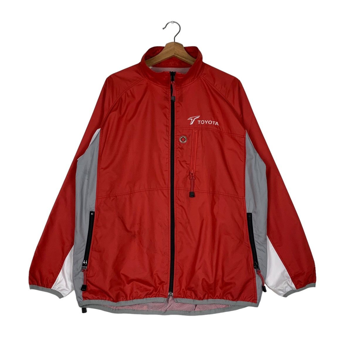 Japanese Brand TOYOTA Embroidered Big Logo Red Light Jacket #0928-C41 Size US M / EU 48-50 / 2 - 3 Thumbnail