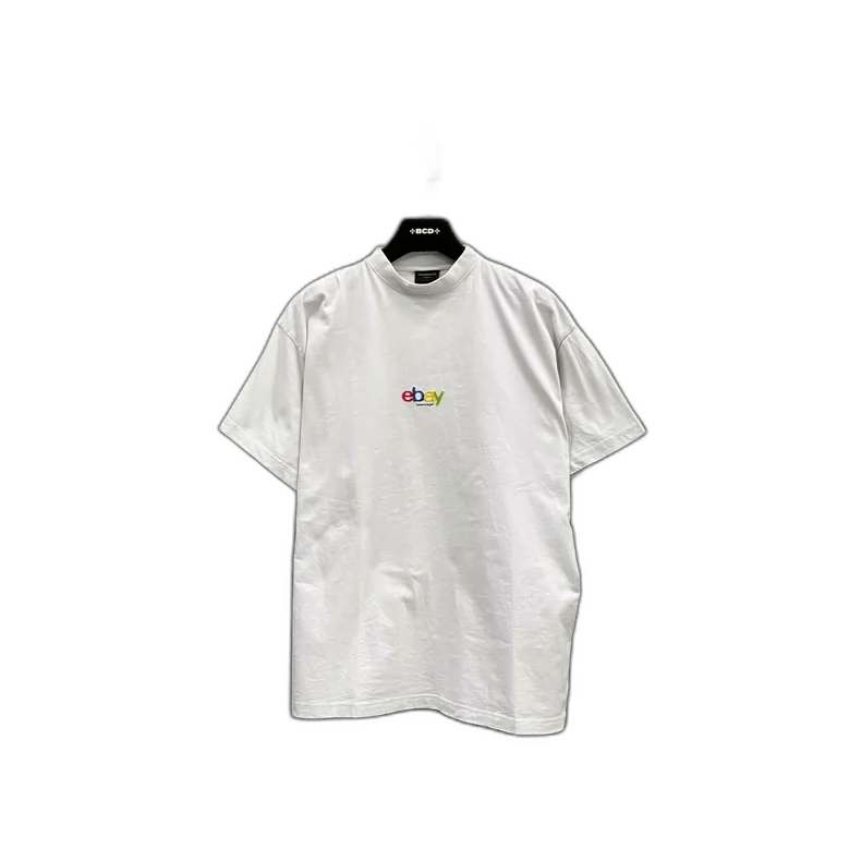 Balenciaga Balenciaga Logo Embroidered Short Sleeve Shirt Size US S / EU 44-46 / 1 - 1 Thumbnail