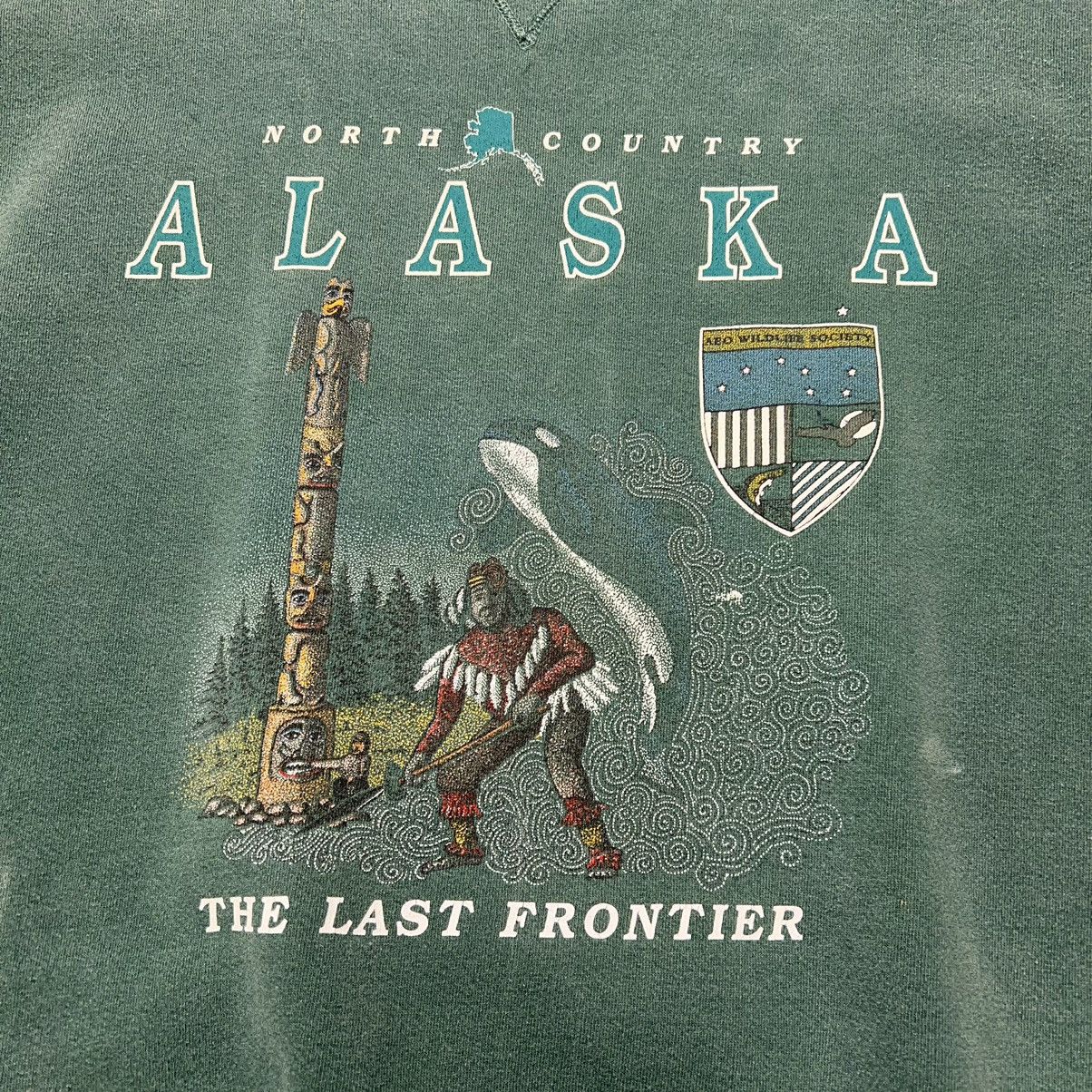 American Eagle Outfitters × Vintage VTG American Eagle Outfitters Crewneck Green Alaska Native Size US XL / EU 56 / 4 - 3 Thumbnail