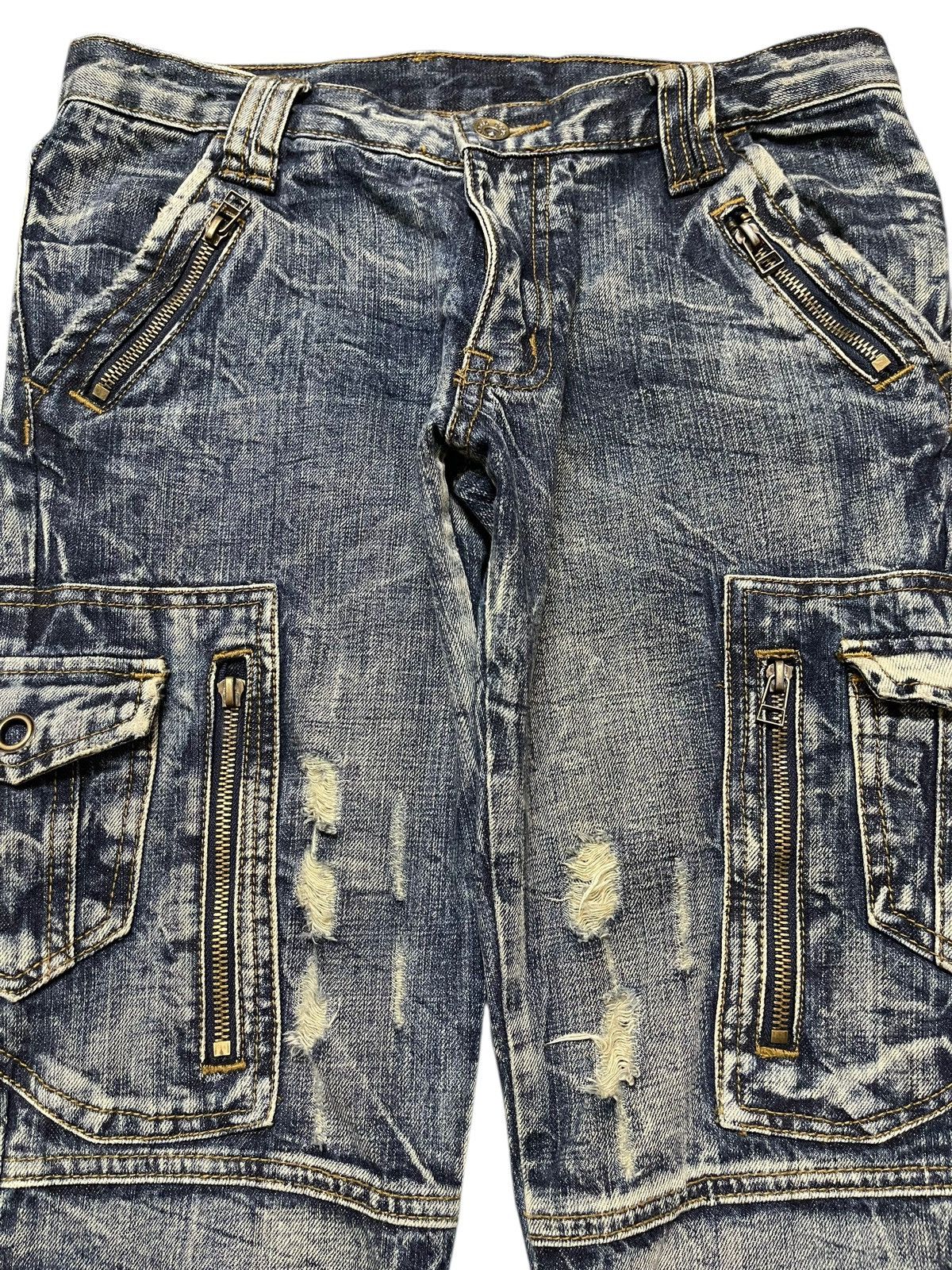 Vintage Japan Semantic Design Thunder Wash Avant Garde Flare