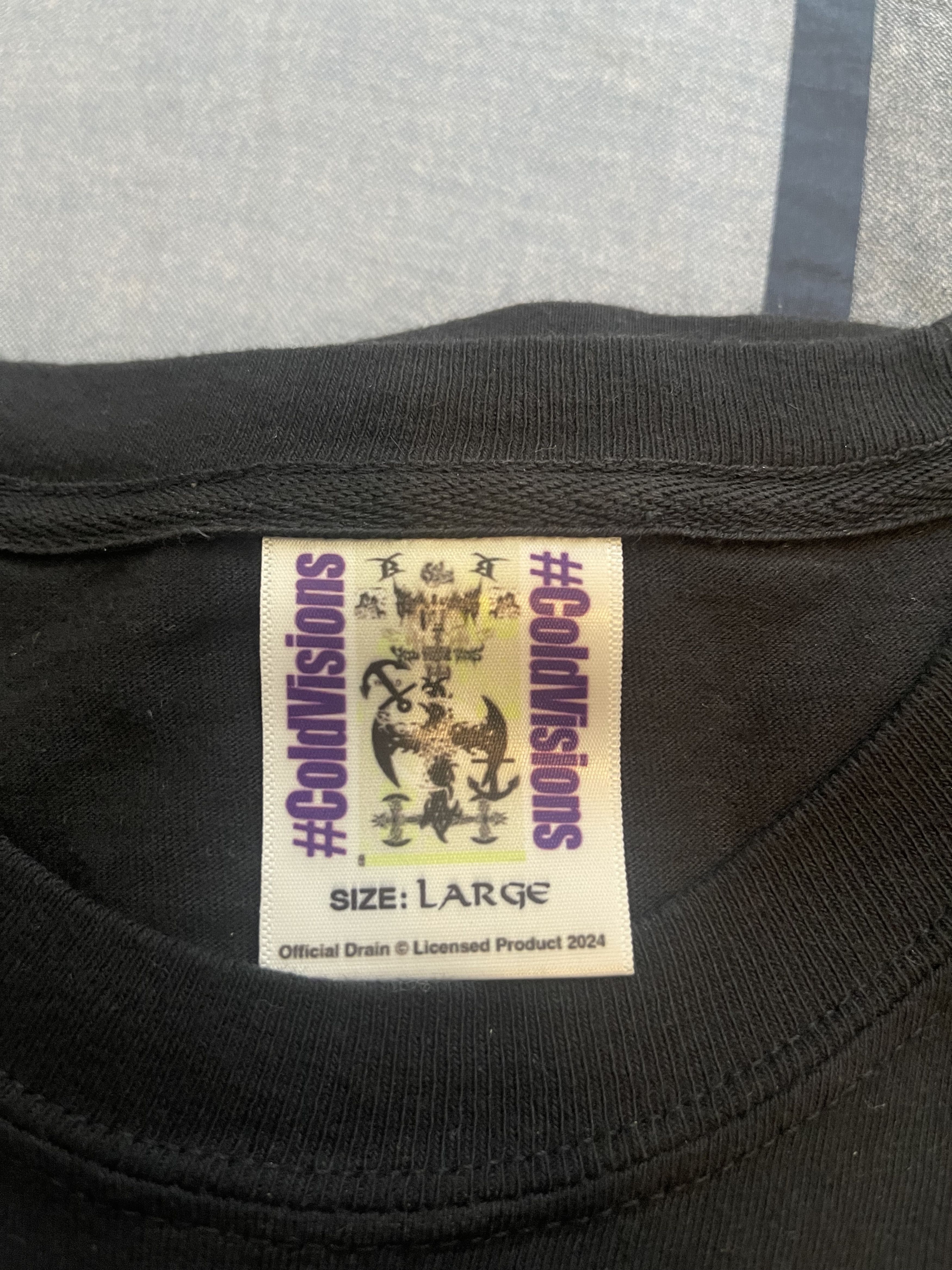 Drain Gang Cold Visions Bladee Tee – Signed by Bladee & Yung Sherman Size US L / EU 52-54 / 3 - 3 Thumbnail