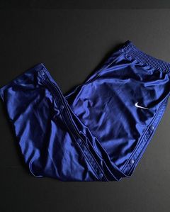 Vtg 2000s Nike Dallas Mavericks NBA Warmup Tear Away Pants