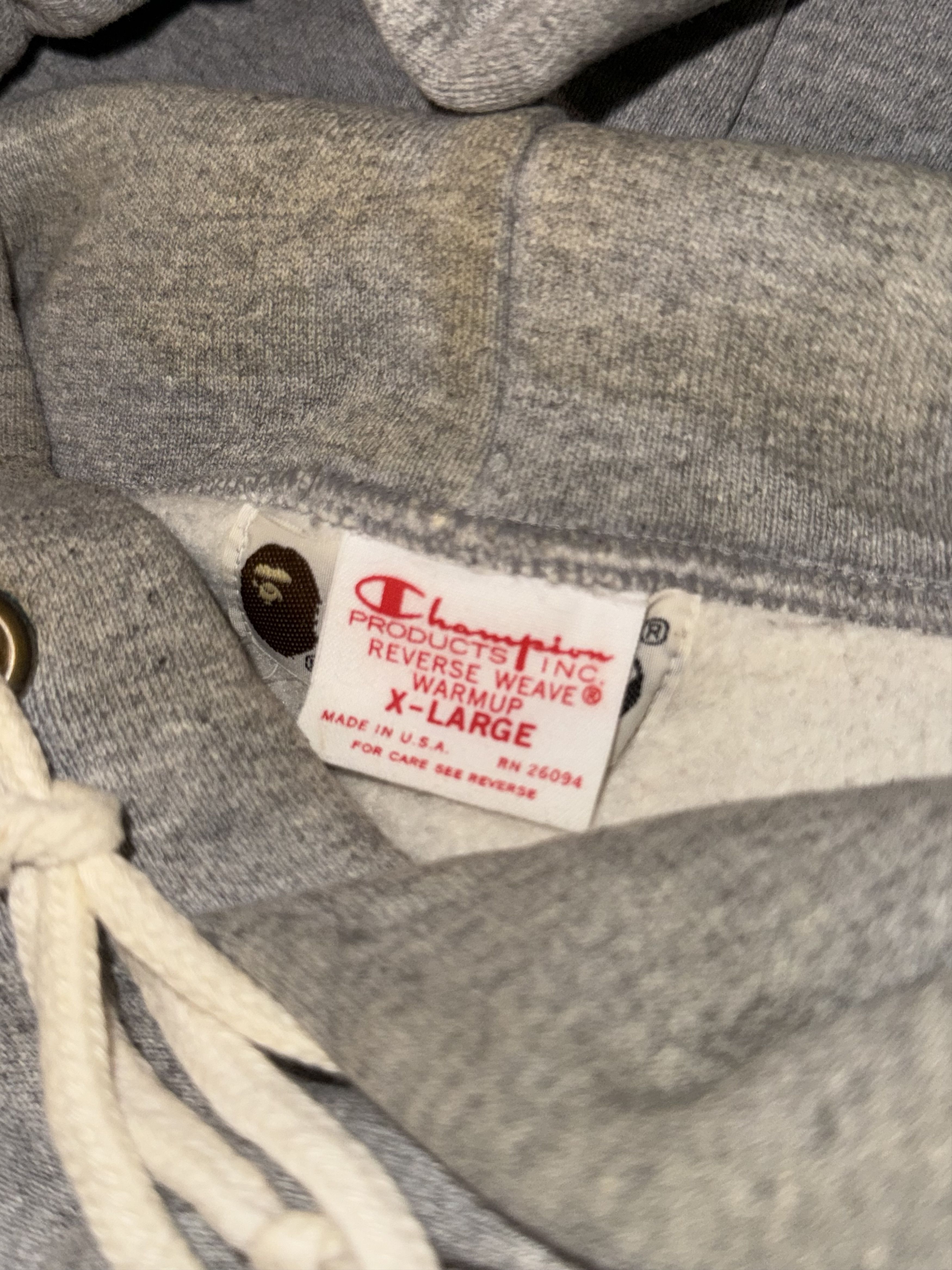 Bape × Champion Champion Bape Reverse Weave Warmup Size US XL / EU 56 / 4 - 5 Thumbnail