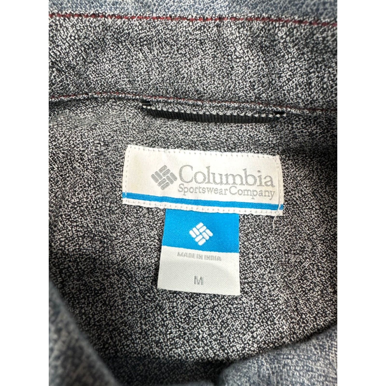 Vintage Columbia Mens Button-Up Long Sleeve Shirt M Blue 100% Cotton Collared Shirt Size US M / EU 48-50 / 2 - 6 Thumbnail