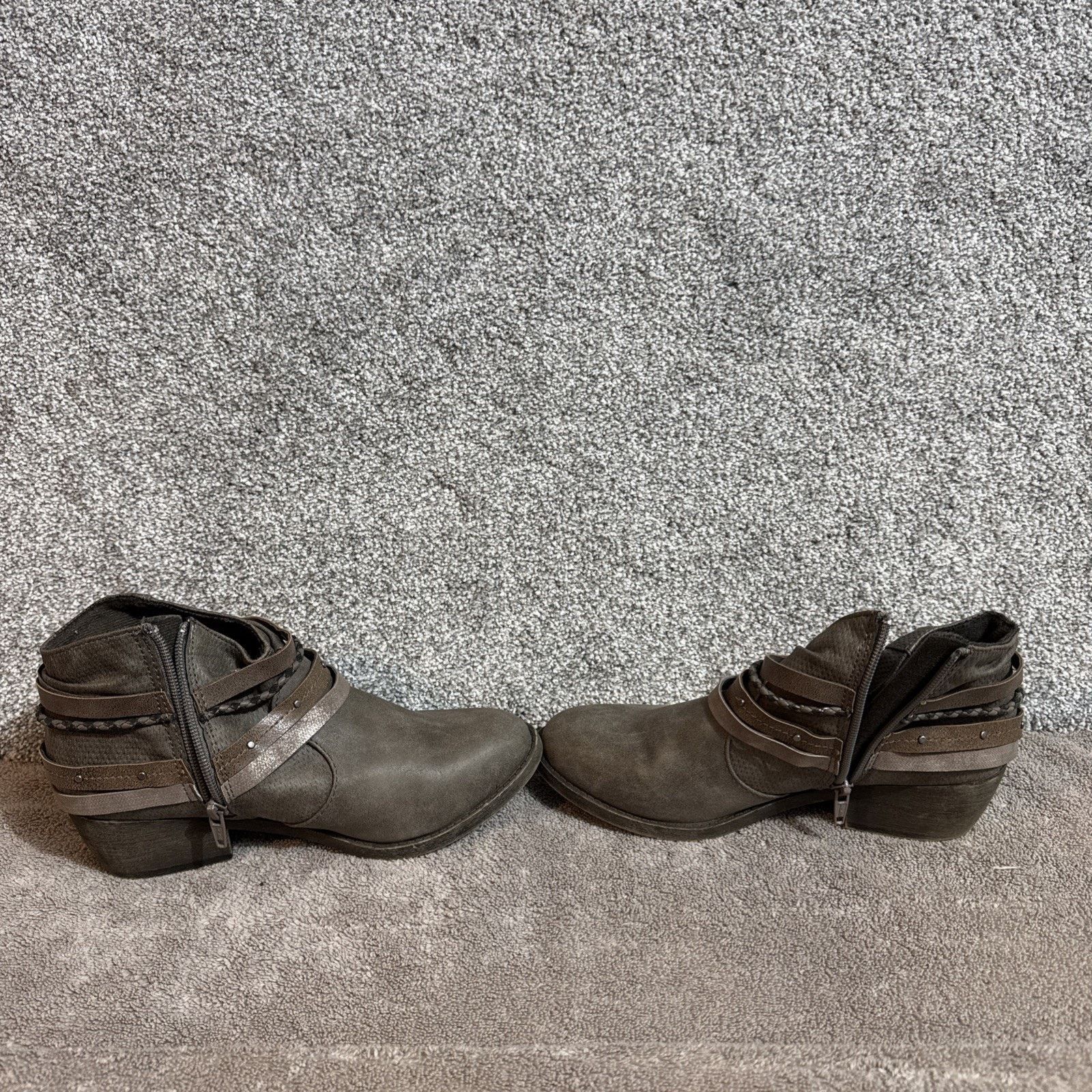 Other Retro Y2K SO Ankle Boots Womens 8 Boho Biker Faux Leather Size US 8 / IT 38 - 6 Thumbnail