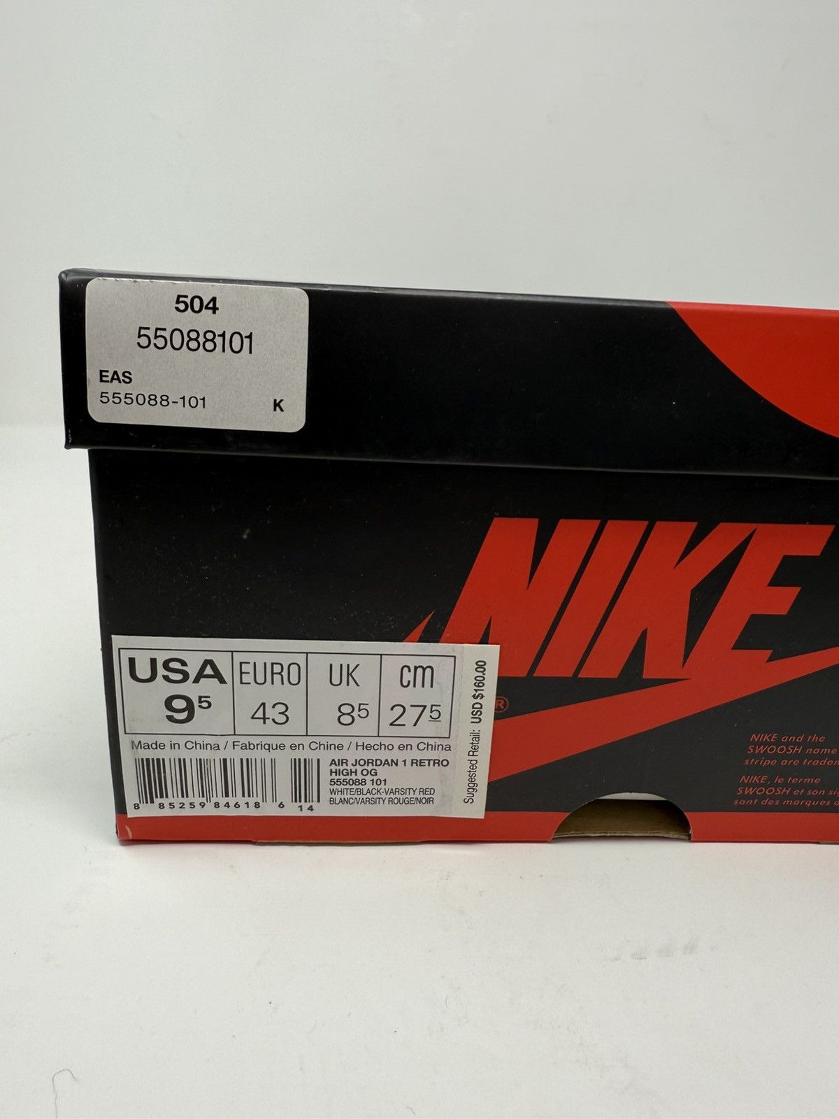 Nike Nike Air Jordan 1 Retro High OG 'Chicago' 2015 555088-101 Size US 9.5 / EU 42-43 - 11 Thumbnail