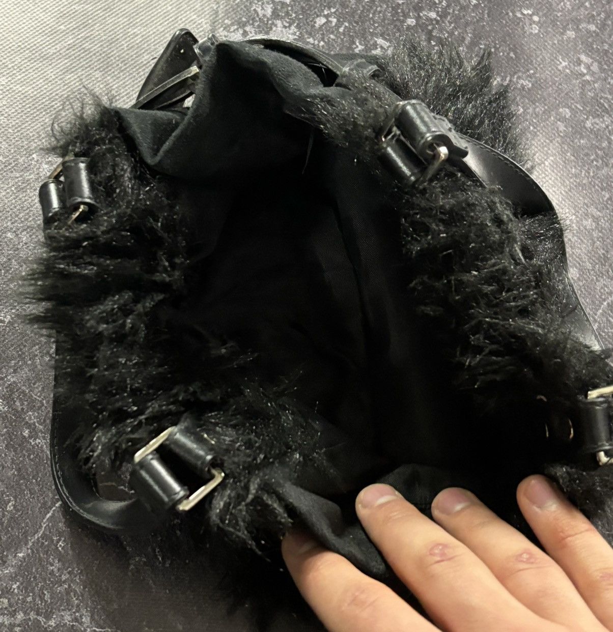 Vintage Faux fur Mini Handbag Size ONE SIZE - 6 Thumbnail