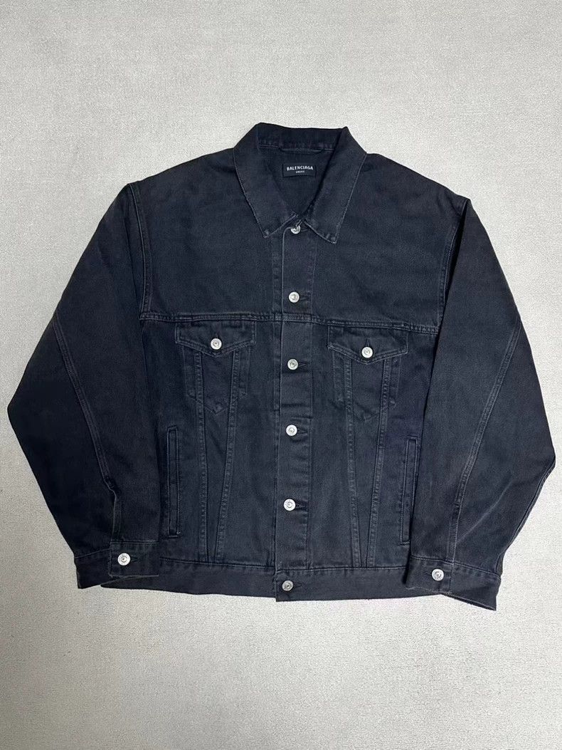 Balenciaga Balenciaga Painted Luminous Double B Denim Jacket 2502-Next Size US XS / EU 42 / 0 - 2 Thumbnail