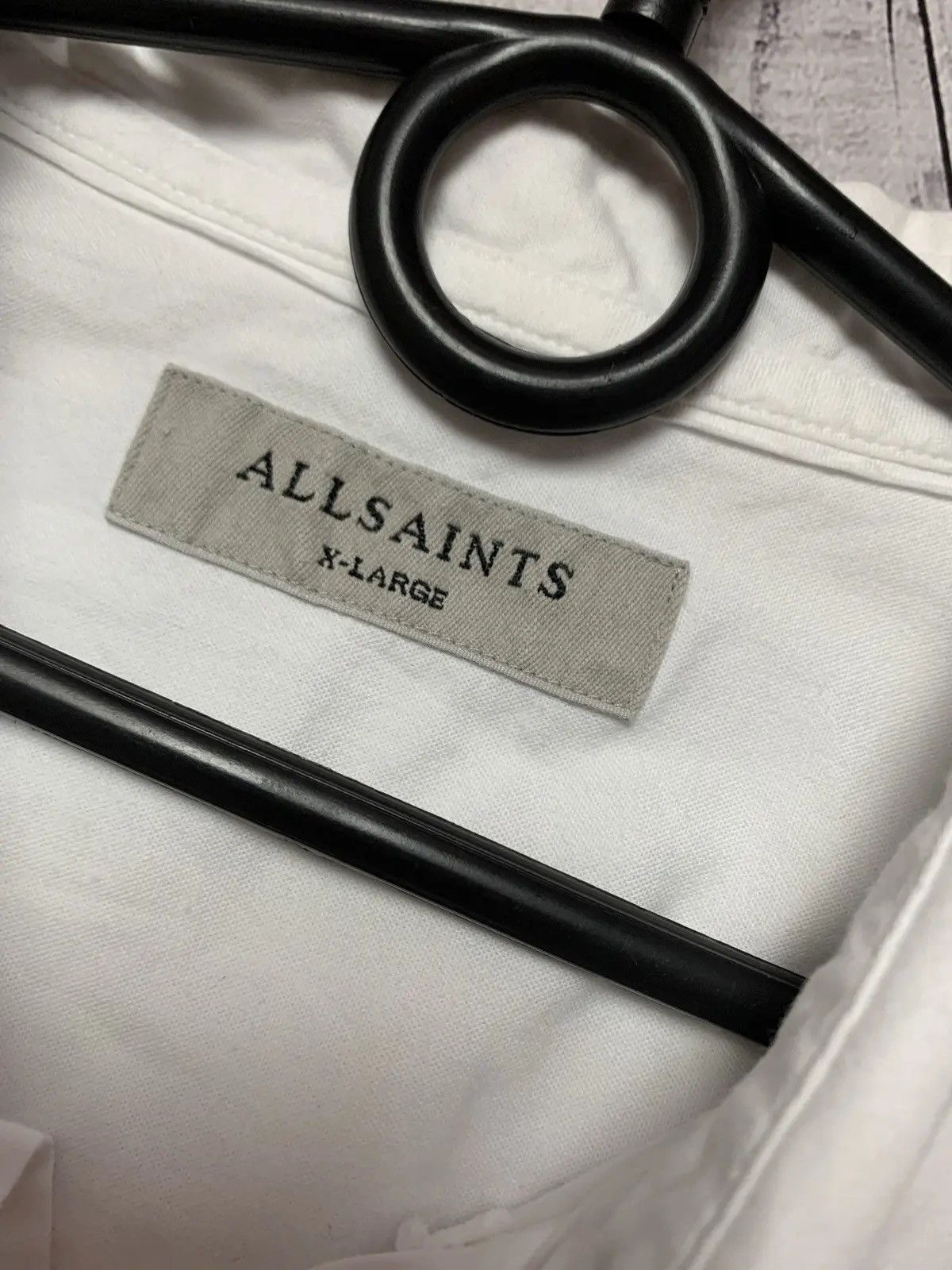 Allsaints Allsaints shirt logo size XL white rare Size US XL / EU 56 / 4 - 3 Thumbnail