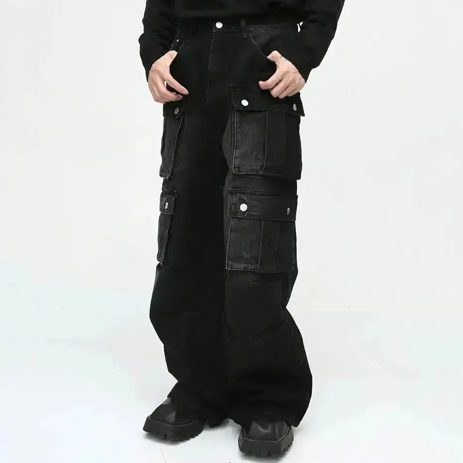 Japanese Brand Vintage Multi Pocket Cargo Denim Size US 32 / EU 48 - 3 Thumbnail