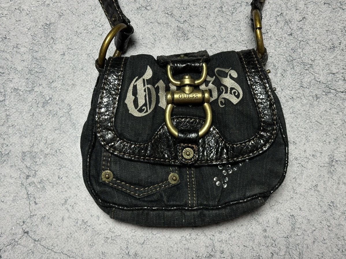 Guess Vintage Guess Y2K Denim Shoulder Crossbody Mini Bag Size ONE SIZE - 3 Thumbnail