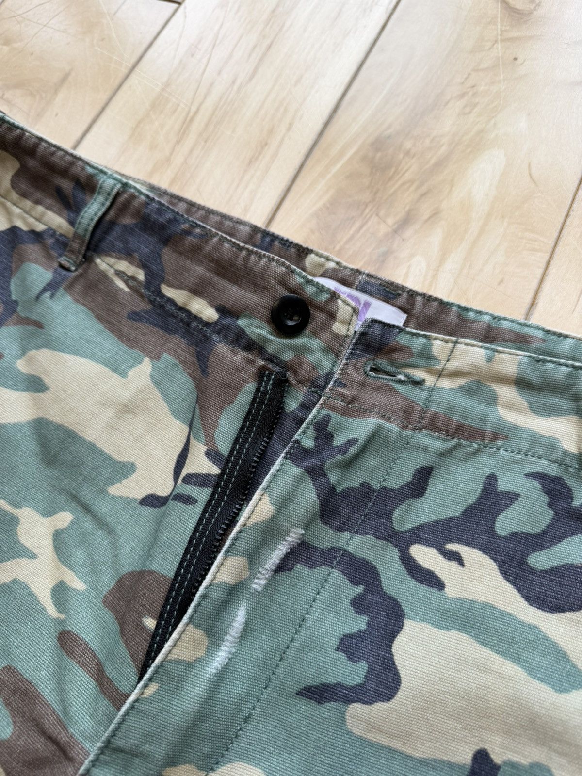 ERL Camo Cargo Shorts Size US 34 / EU 50 - 3 Thumbnail