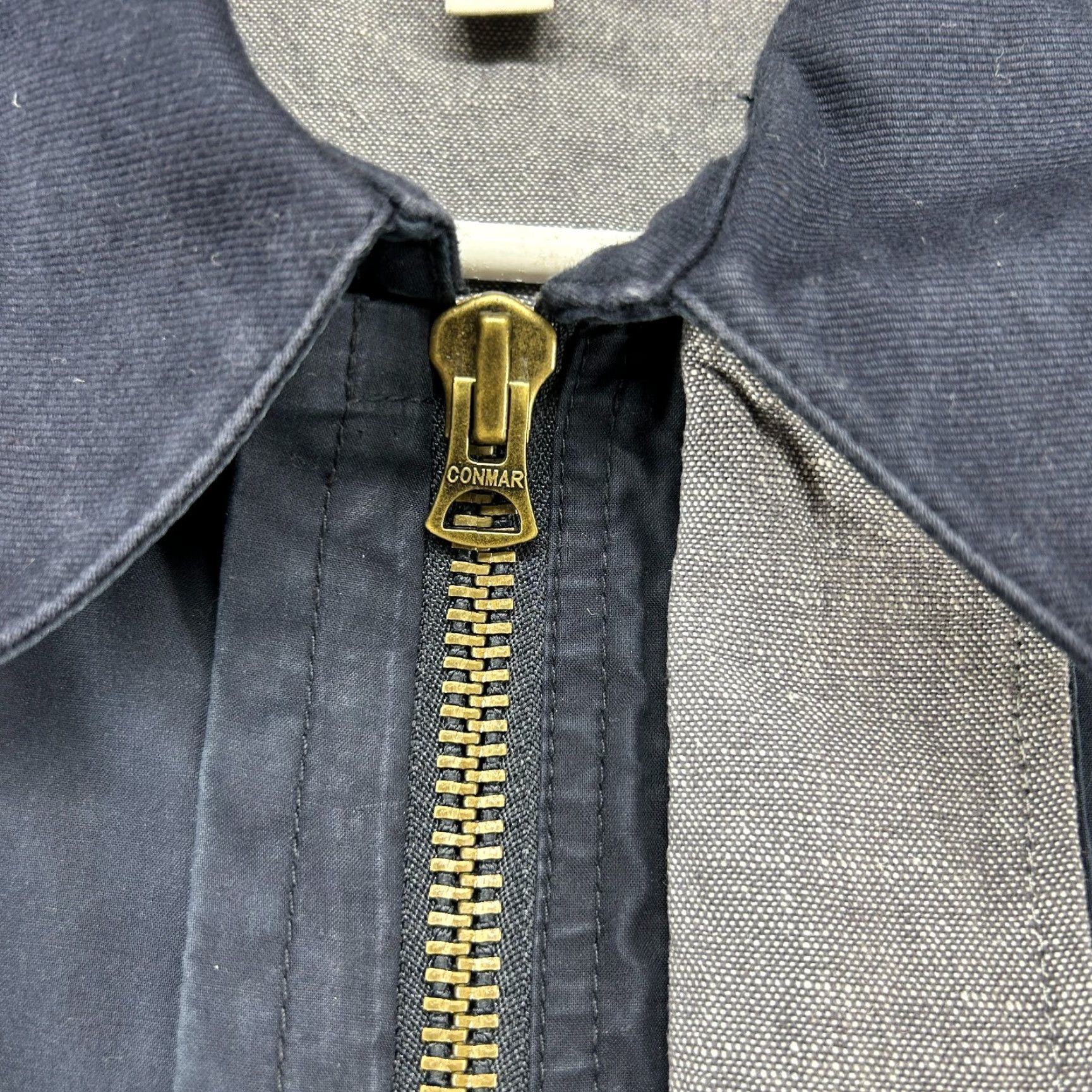 Wallace & Barnes Wallace & Barnes Jacket Men M Blue Navy Chore Barn Coat Field Military Cotton RARE 90s Parka Full Zip Lined Workwear Casual Vintage No Size US M / EU 48-50 / 2 - 4 Thumbnail