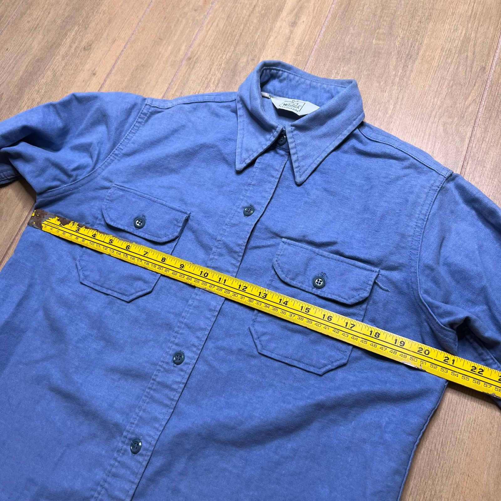 Woolrich Woolen Mills Vintage Woolrich Blue Chamois Cloth Work Shirt Women’s L USA Size L / US 10 / IT 46 - 8 Thumbnail