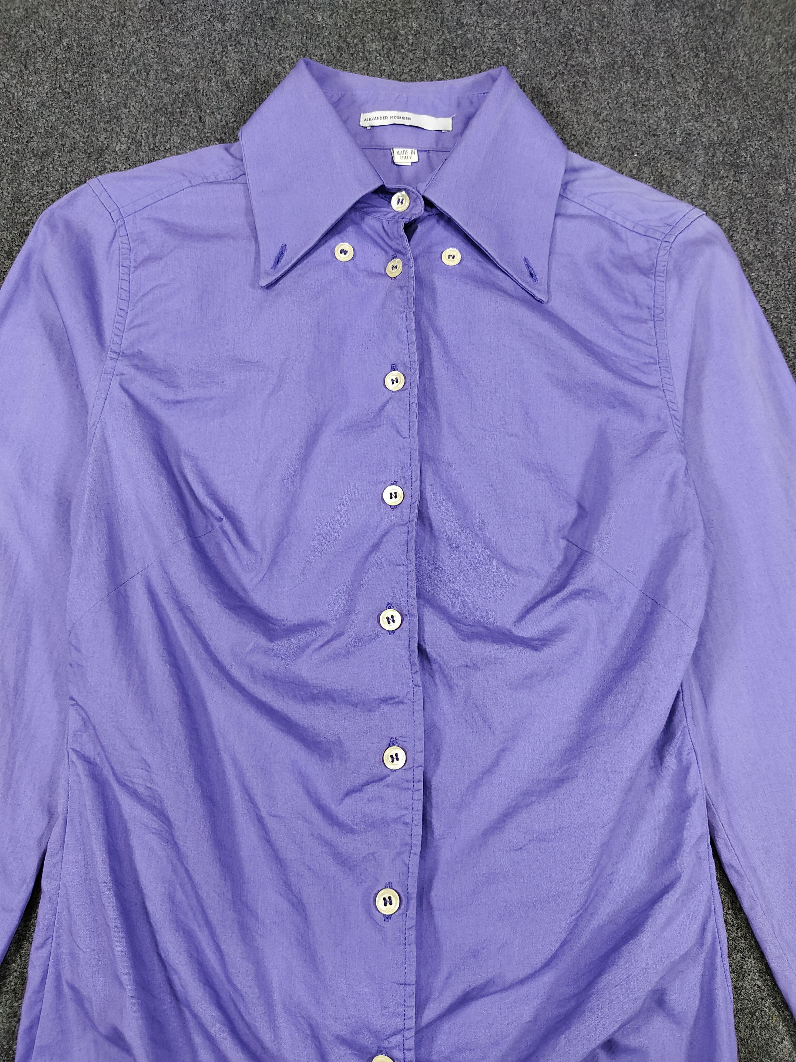 Alexander McQueen ARCHIVED- 90s Alexander McQueen 3D Shaped Bustel Shirt Size M / US 6-8 / IT 42-44 - 6 Thumbnail