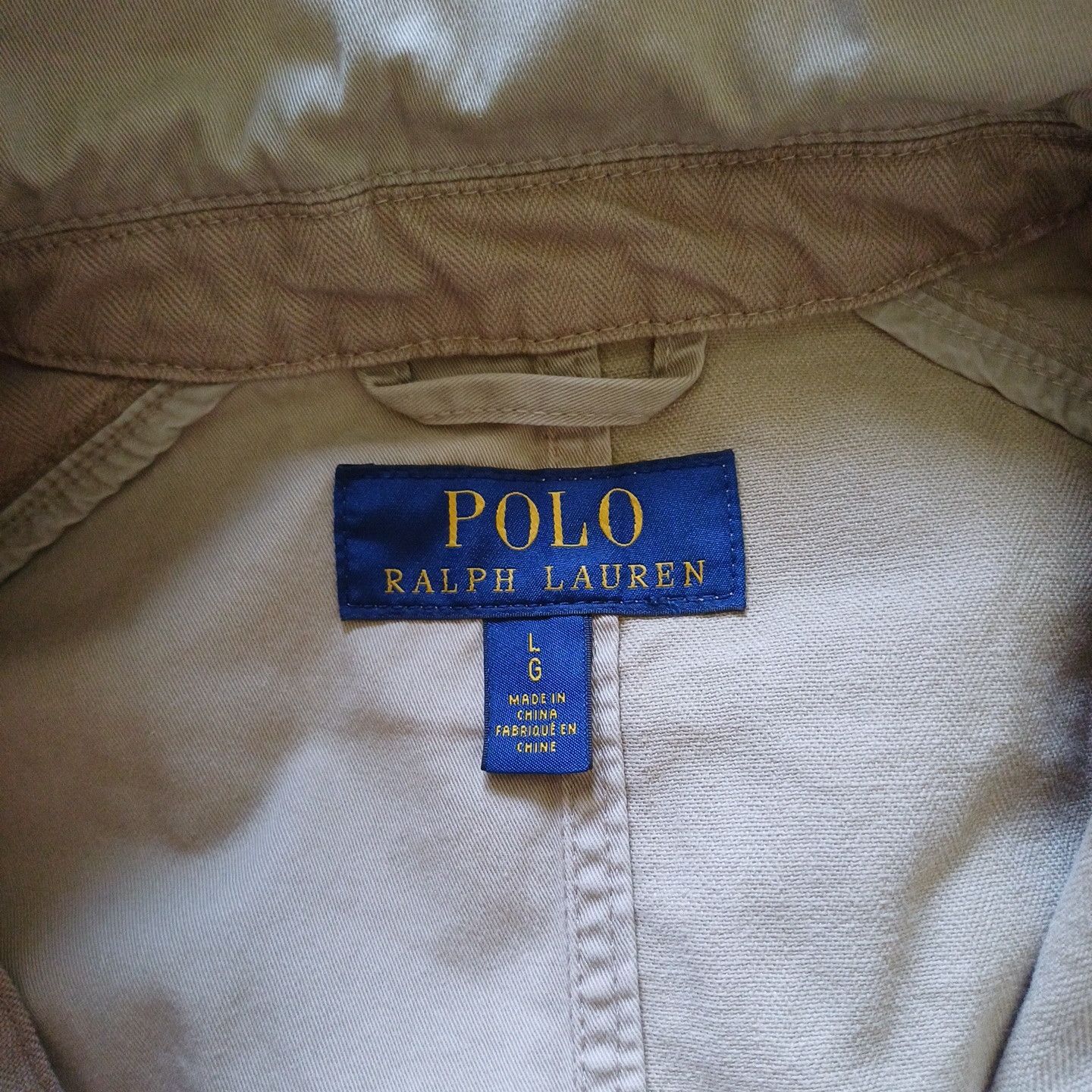 Polo Ralph Lauren Polo Ralph Lauren Blazer Jacket Coat Beige Patchwork Vintage Size 40L - 3 Thumbnail