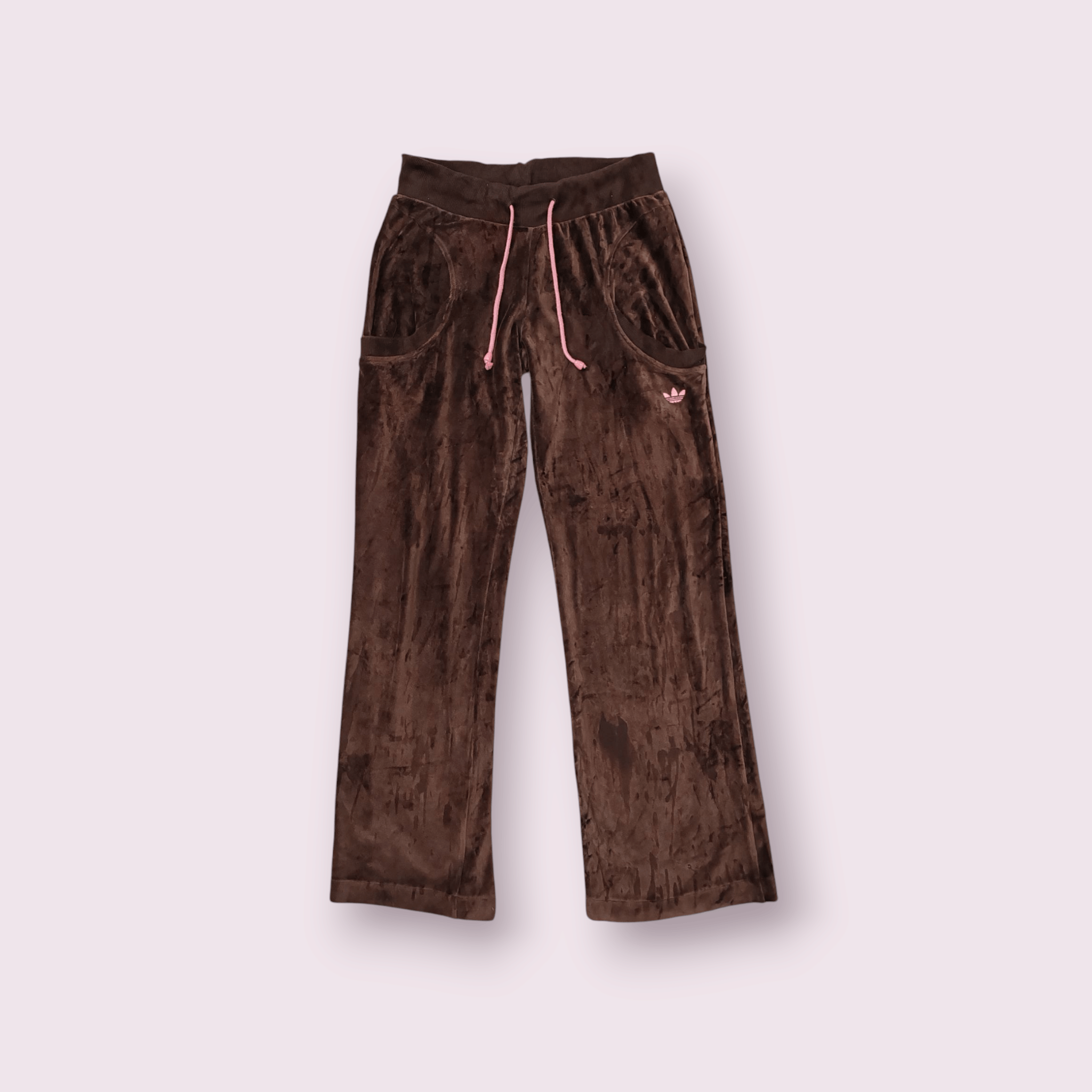 Adidas × Velour × Velvet Adidas Velour Velvet Training Pants Chocolate Brown/Pink Size 32" / US 10 / IT 46 - 1 Thumbnail