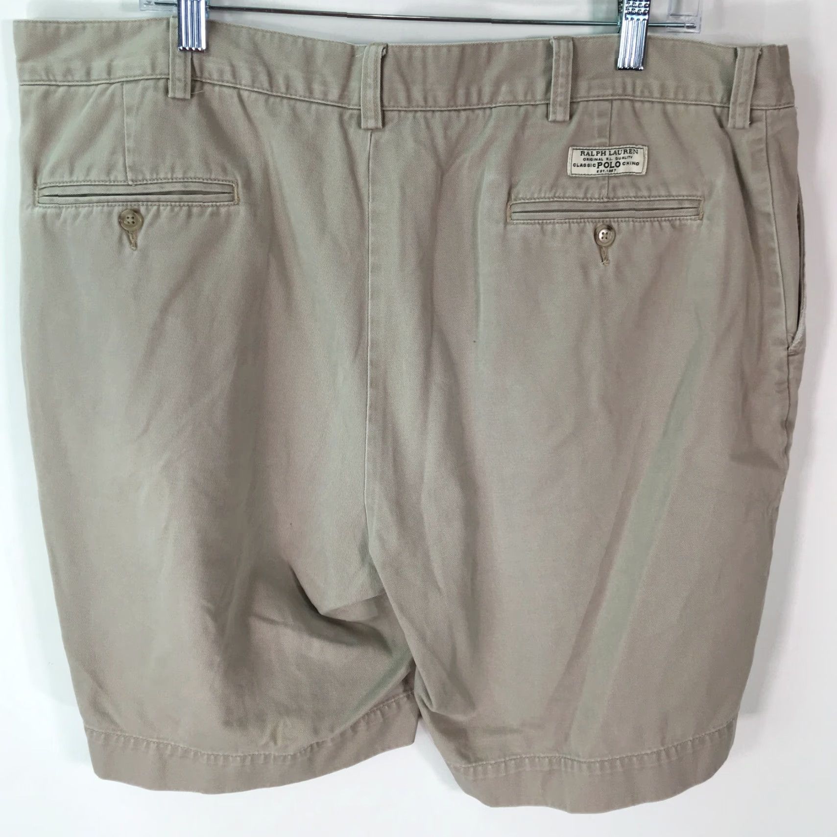 Polo Ralph Lauren Polo By Ralph Lauren Mens Regular Flat Front Classic Beige Chino Shorts Size 40 Size US L / EU 52-54 / 3 - 2 Thumbnail