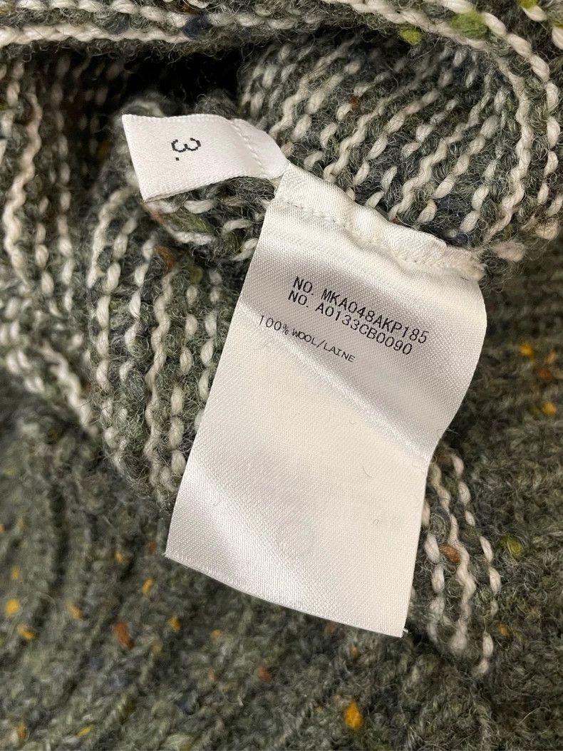 Thom Browne Thom browne Olive green jacquart four-striped round-neck kn Size US L / EU 52-54 / 3 - 6 Thumbnail