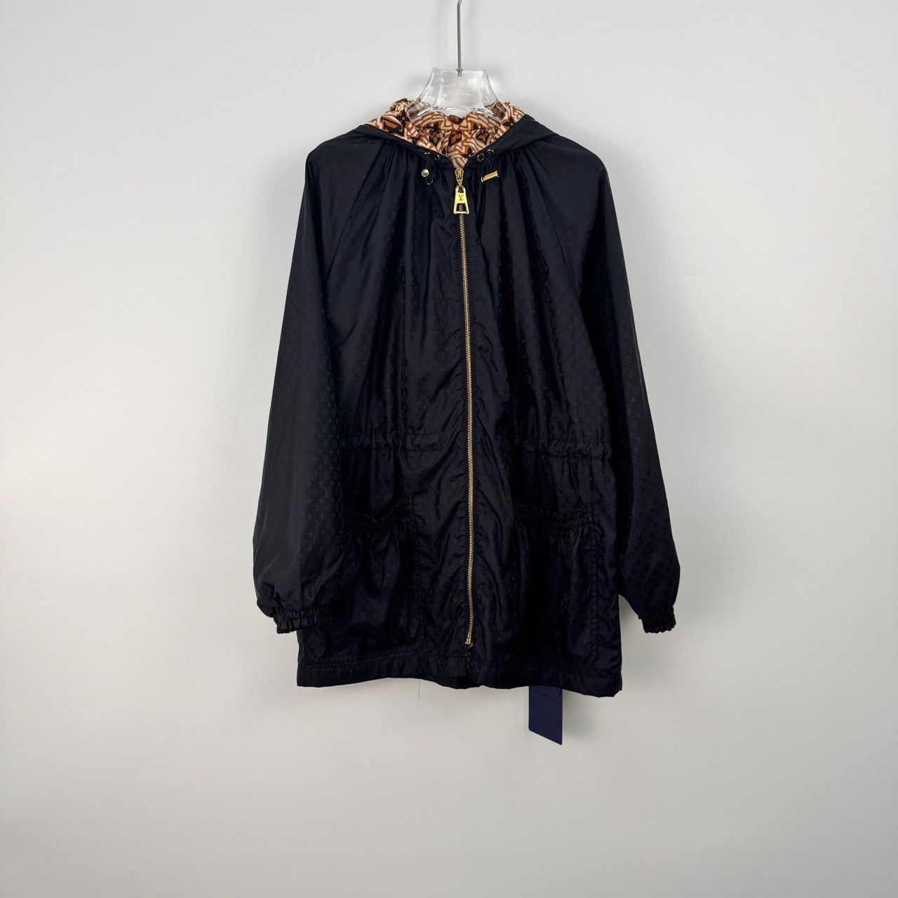 Louis Vuitton Louis Vuitton Black hooded jacket with full logo sleeves, l Size US S / EU 44-46 / 1 - 3 Thumbnail