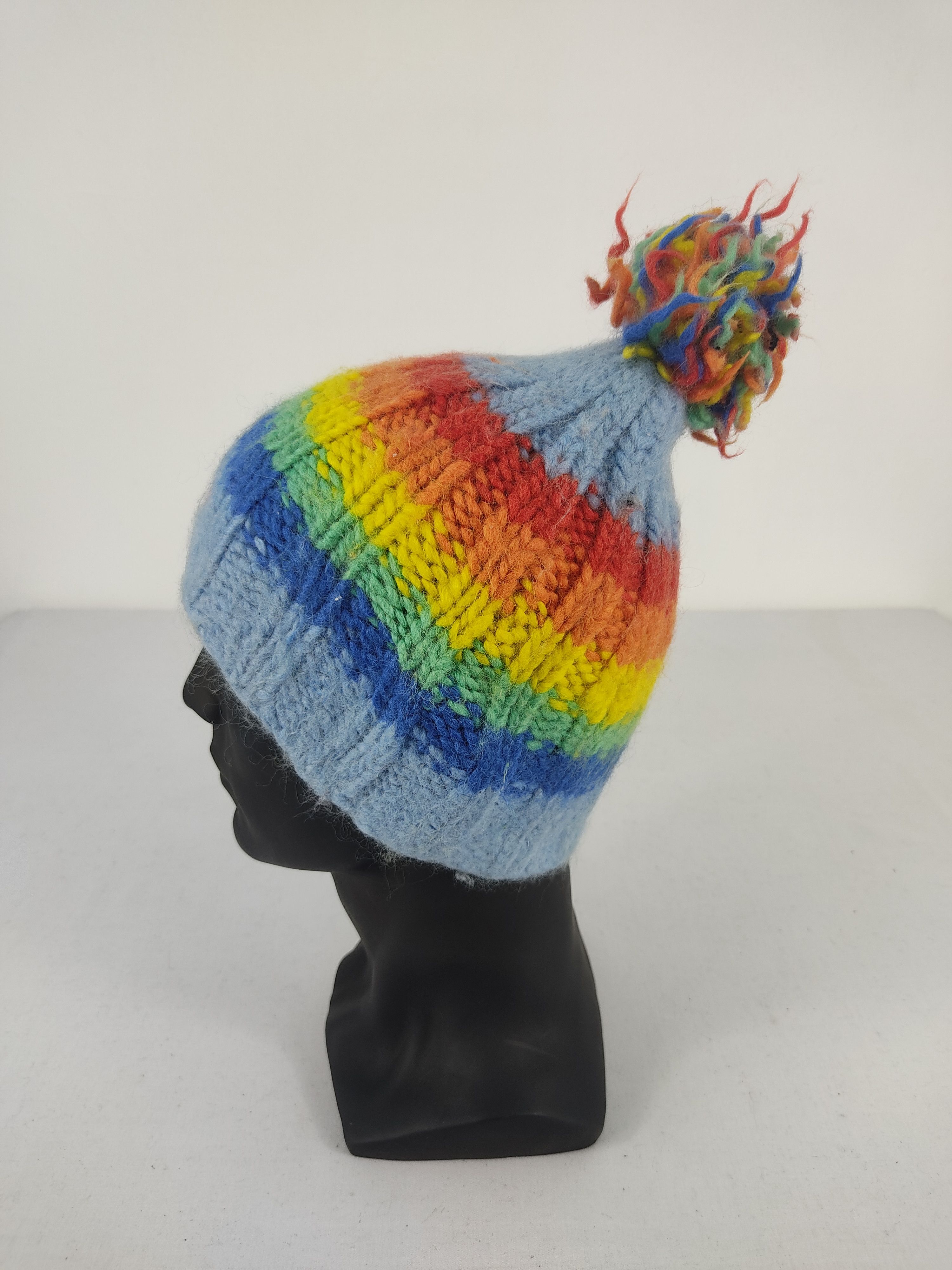Japanese Brand Tahchee Rainbow Knit Beanie/Snow Hat/Snow Cap