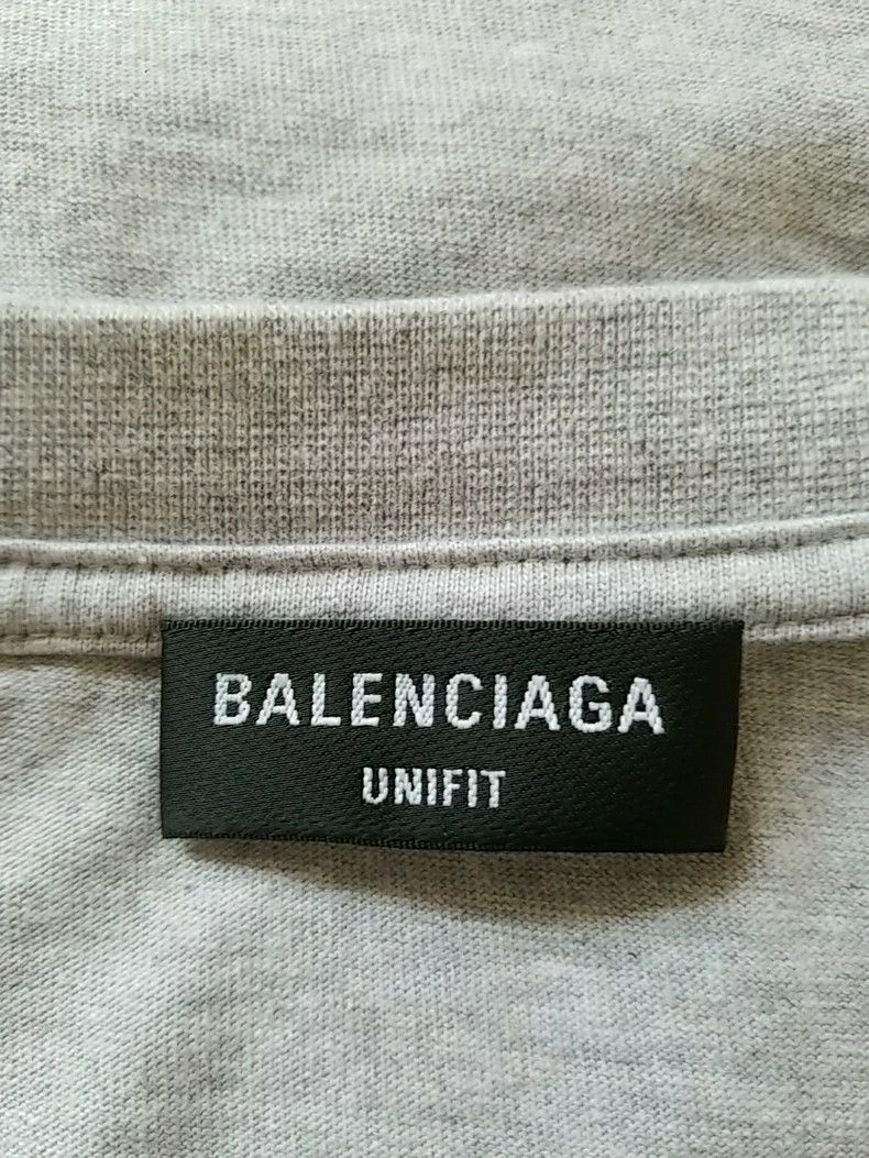 Balenciaga Balenciaga Grey Jelly Label T-Shirt 2505-Nextarrow Size US S / EU 44-46 / 1 - 4 Thumbnail