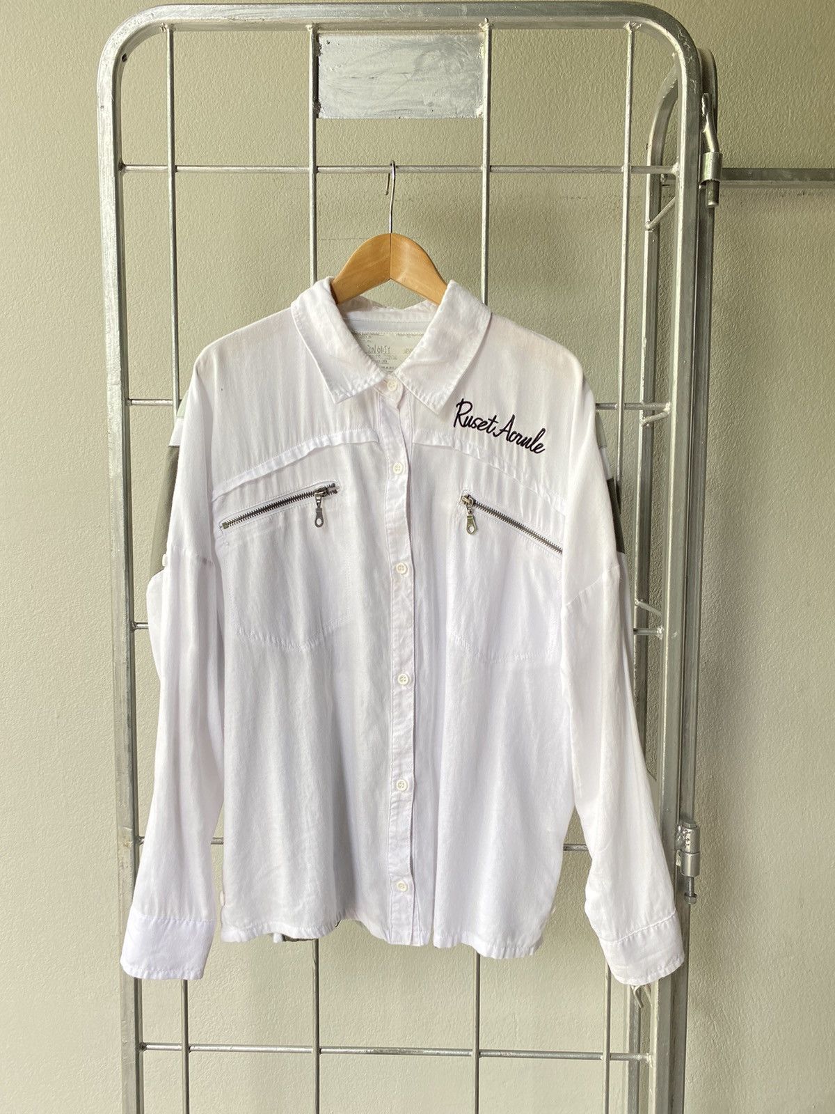 Designer × Japanese Brand Maison Gilfy punk Union Jack patch shirt Size L / US 10 / IT 46 - 2 Thumbnail