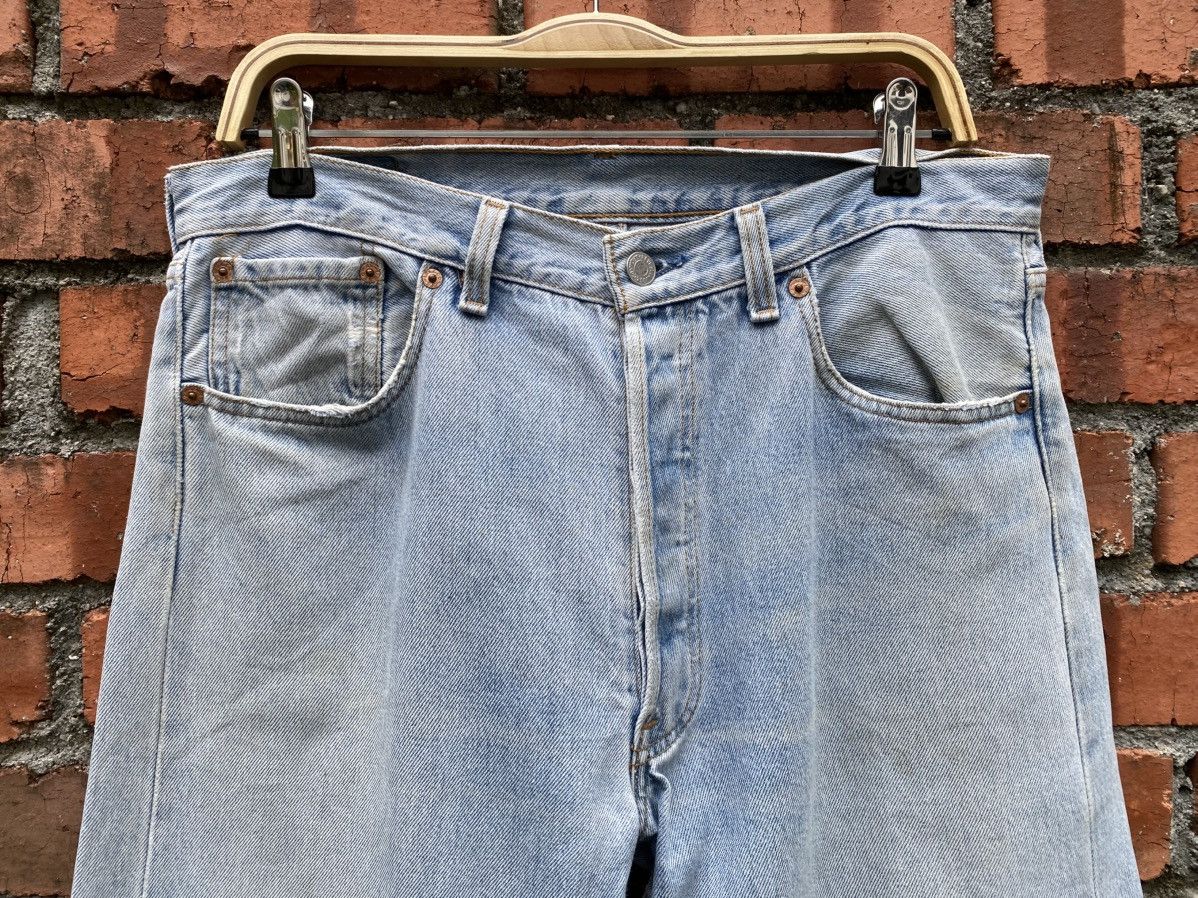 Levi's Vintage Clothing W33x29 Vintage levi's 501 made in USA 90s faded Size US 33 - 4 Thumbnail