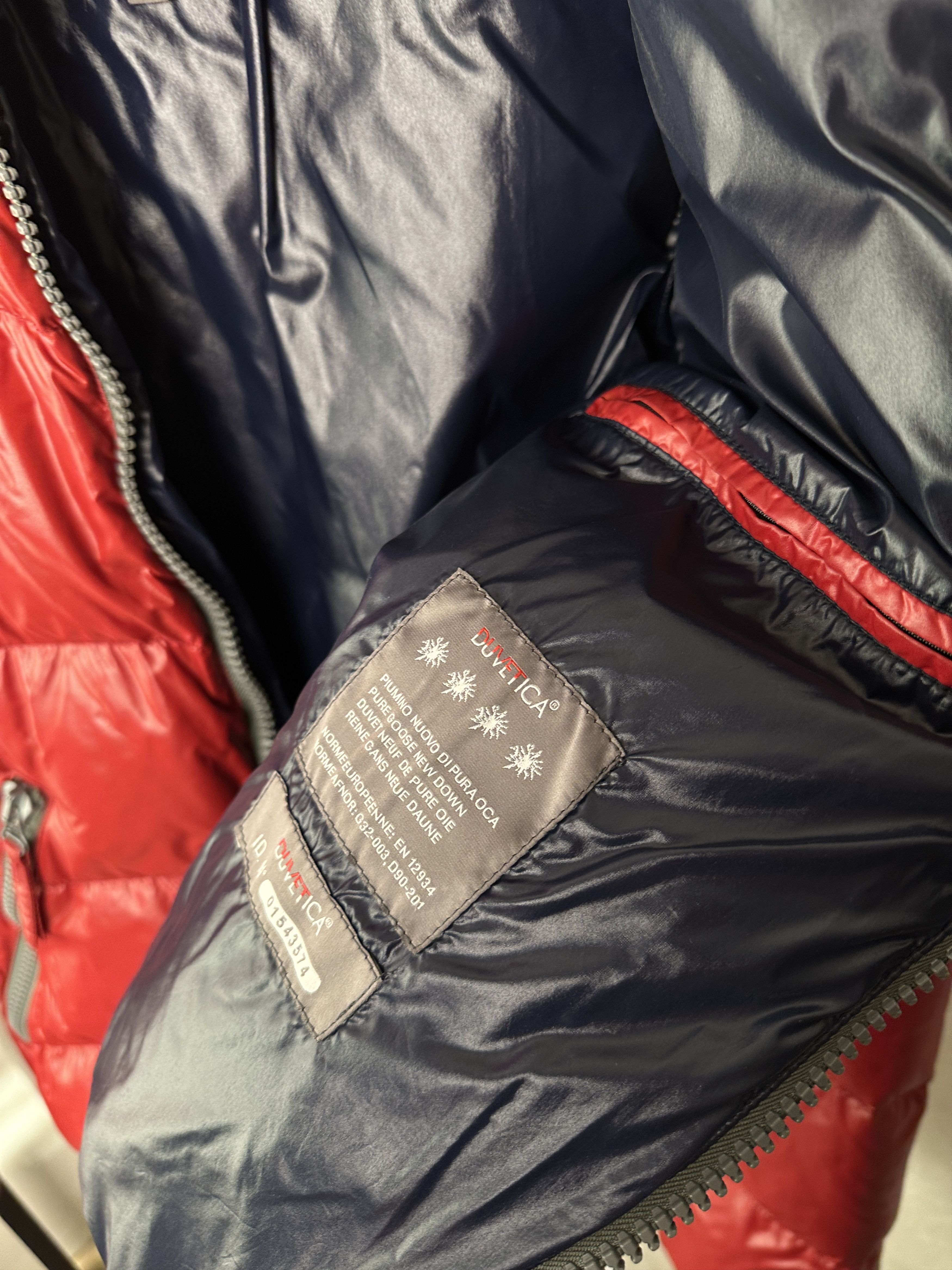 Duvetica DUVETICA Womens Red Full Zip Hooded Down Puffer Jacket Size US L / EU 52-54 / 3 - 7 Thumbnail