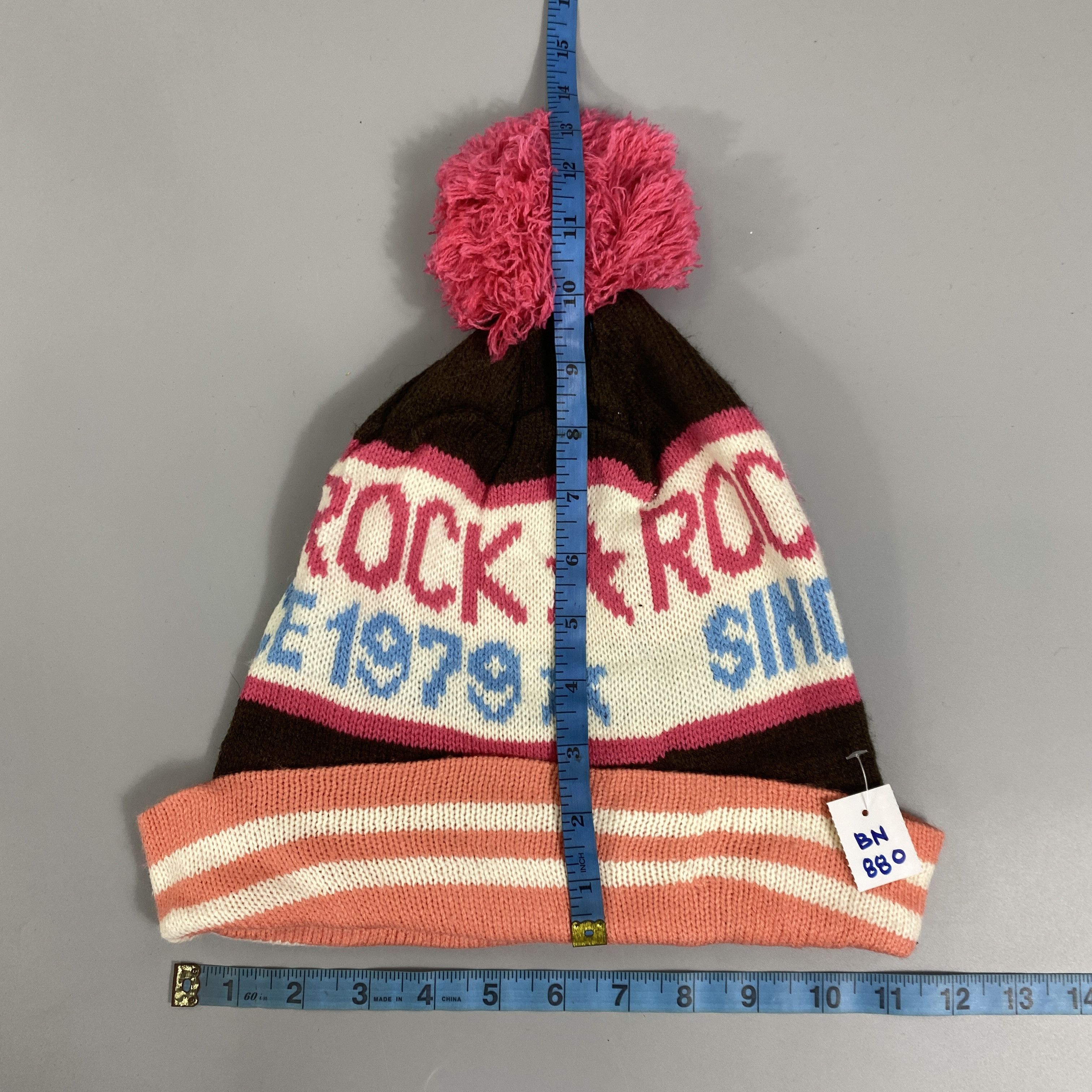 Japanese Brand Rockstar Snow Cap Beanie Hat Pom Pom -BN880 Size ONE SIZE - 5 Thumbnail