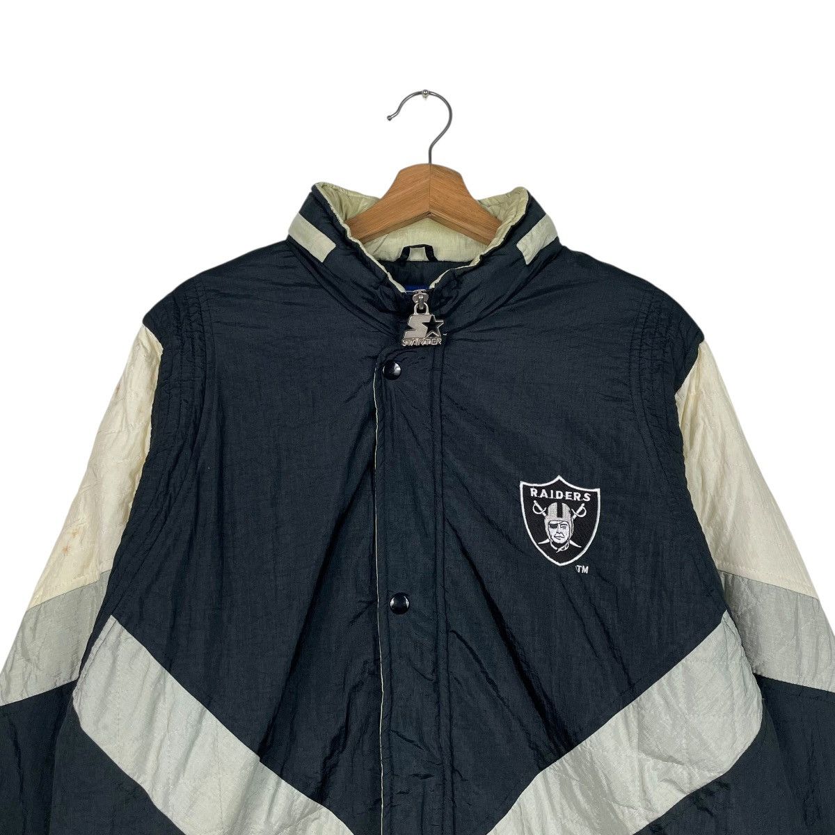 Starter Vintage Starter NFL Las Vegas Raiders Jacket Size US M / EU 48-50 / 2 - 2 Thumbnail