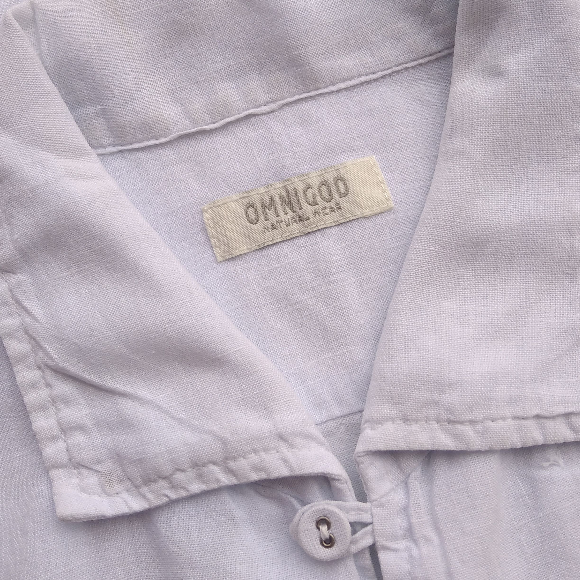 Kapital Vintage 00's OMNIGOD Natural Wear Japanese Linen Shirt Size US M / EU 48-50 / 2 - 4 Thumbnail