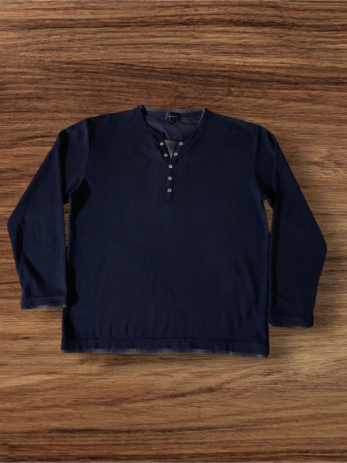 Japanese Brand × Vintage Japanese Brand MALE & Co. Double Layer Long Sleeve Tee Size US L / EU 52-54 / 3 - 1 Thumbnail