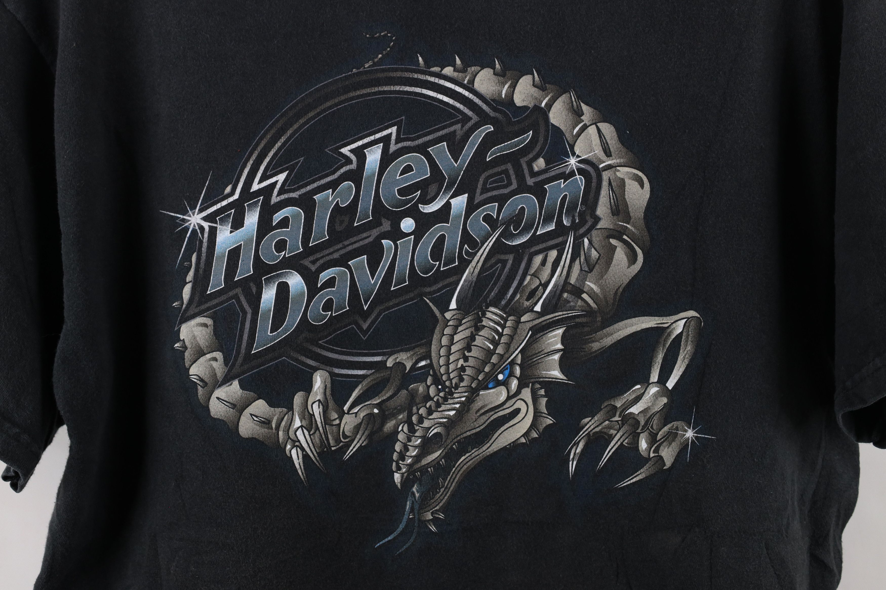 Harley Davidson × Vintage Vintage Harley Davidson Spell Out Steel Dragon T-Shirt USA Size US M / EU 48-50 / 2 - 4 Thumbnail