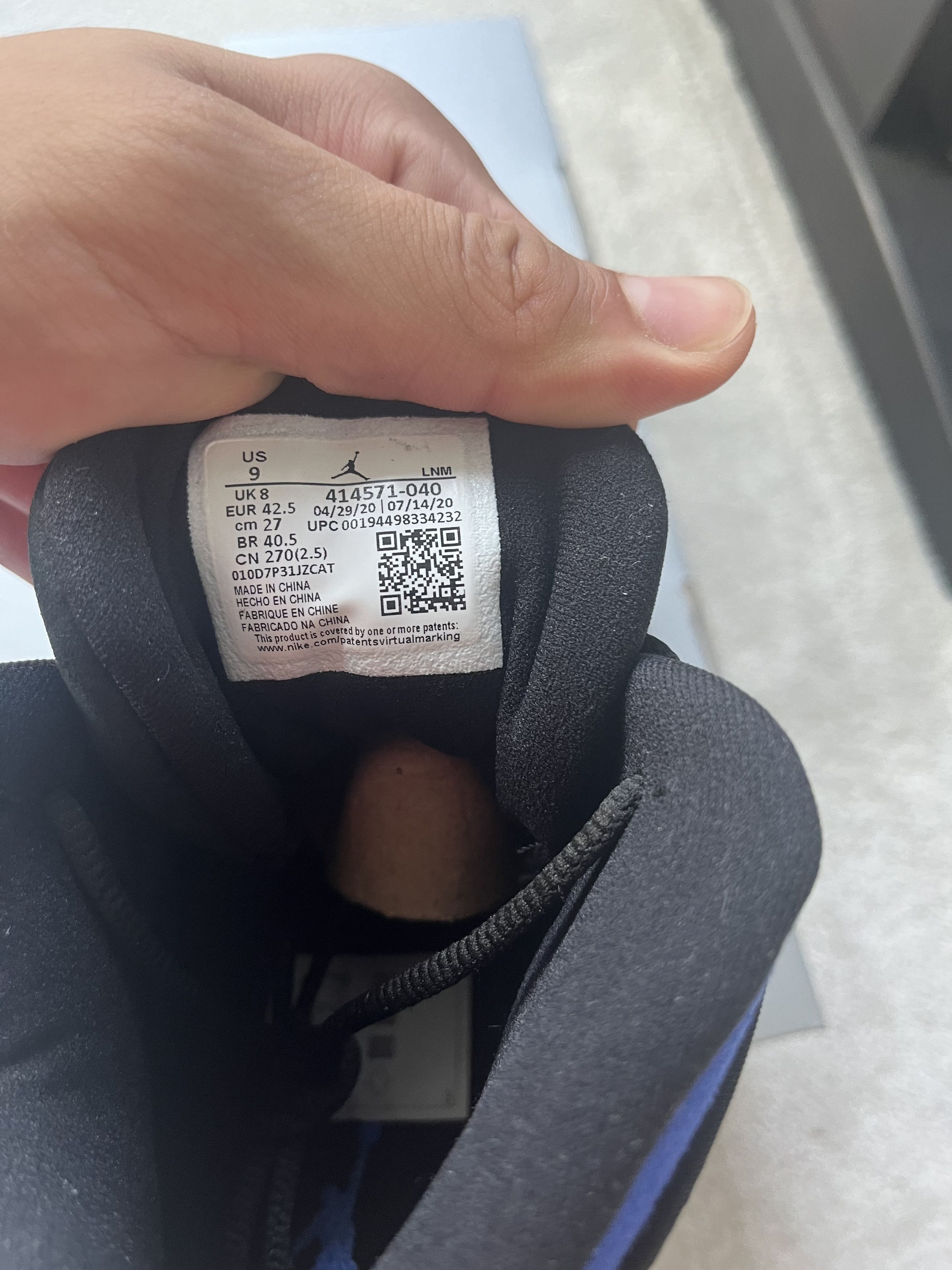 Nike Nike Air Jordan 13 Hyper Royal (Black) Size US 9 / EU 42 - 6 Thumbnail