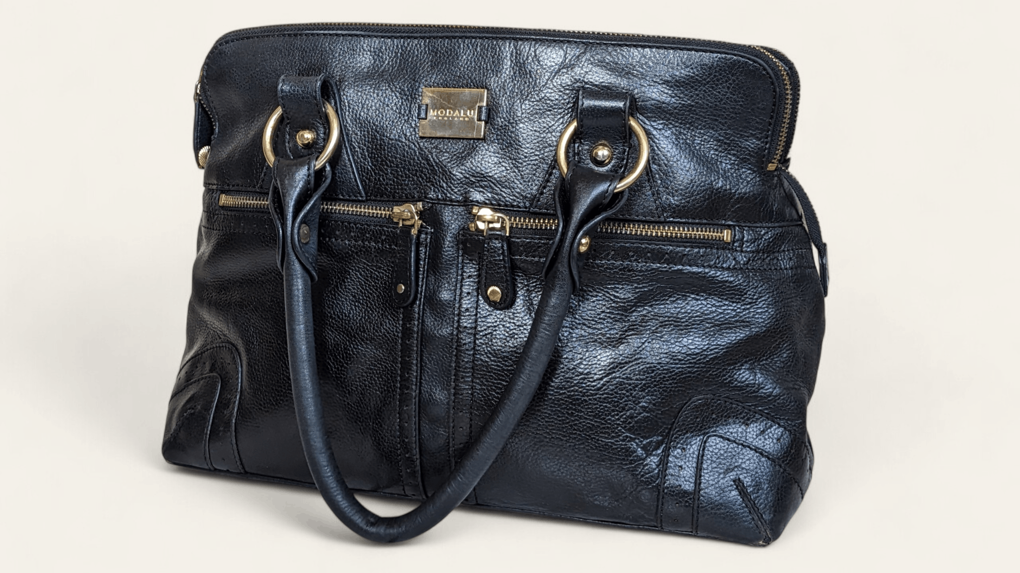 Other Modalu England Pippa Bag Black Genuine Leather Size ONE SIZE - 1 Thumbnail