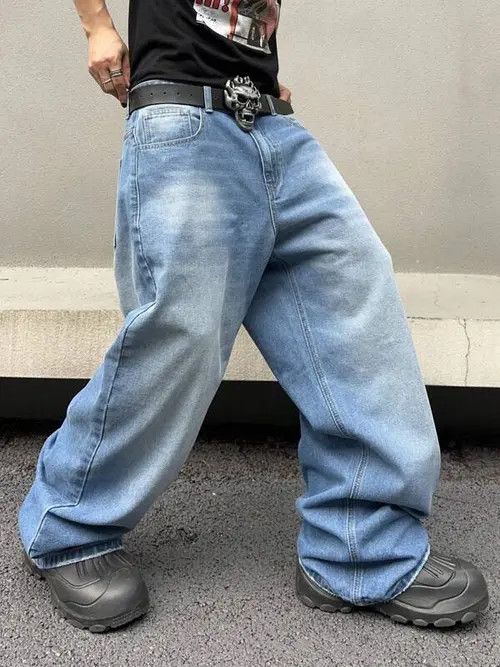 Jean Washed Baggy Denim Jeans Size US 30 / EU 46 - 2 Thumbnail