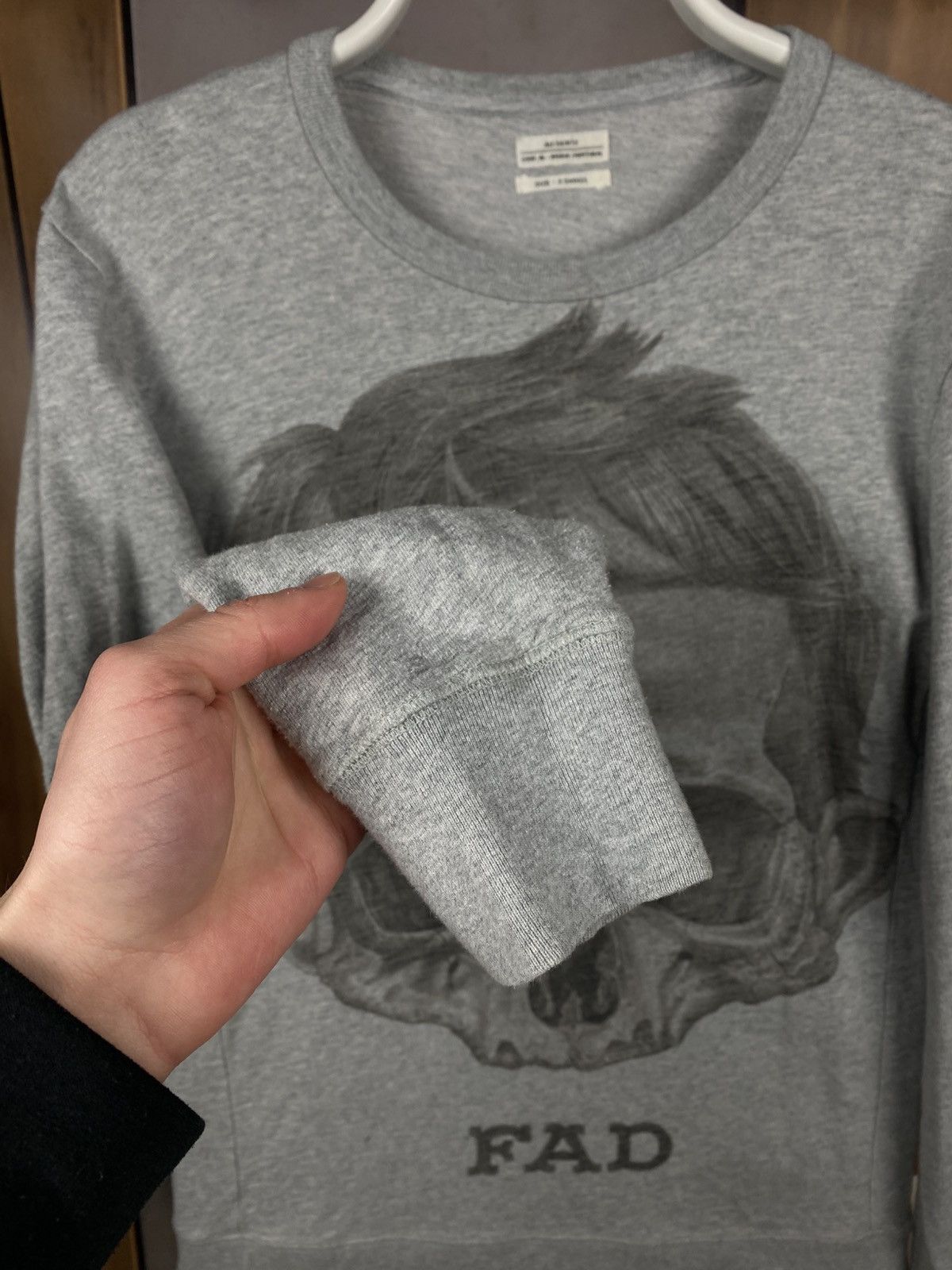 Allsaints 💀Vintage 90s Sweatshirt Allsaints Skeleton Fad Logo Tee💀 Size US XS / EU 42 / 0 - 3 Thumbnail