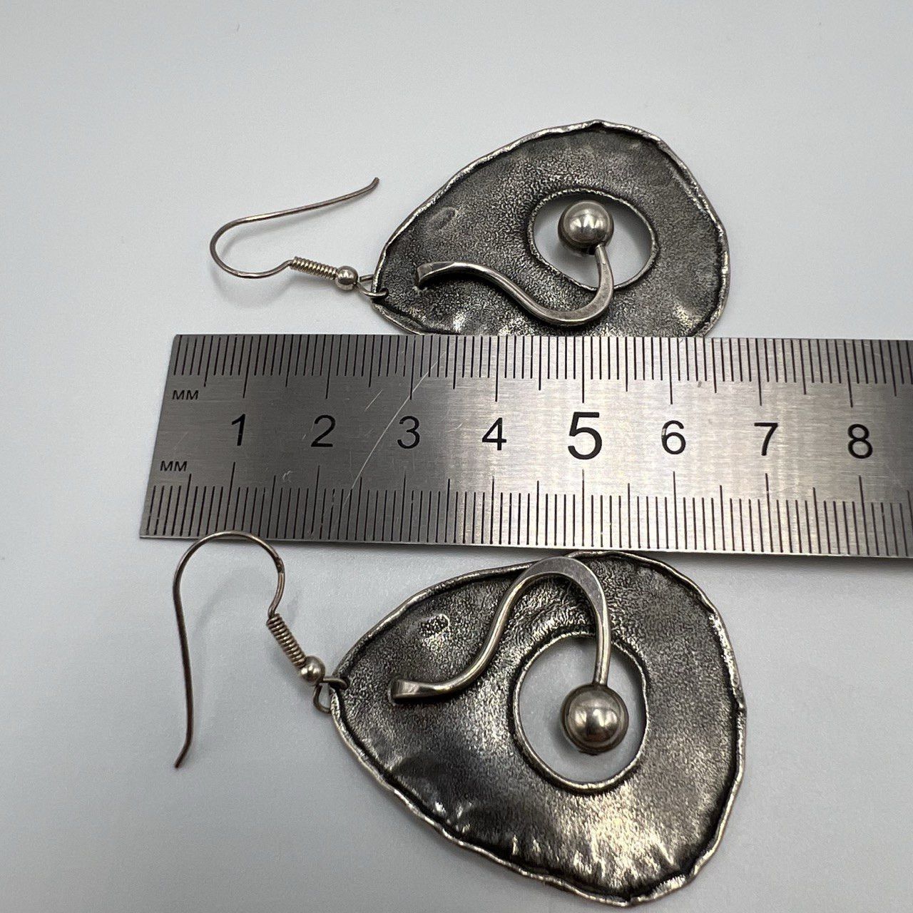 Vintage Vintage Sterling Silver 925 Womens Jewelry Stud Ear Earrings Size ONE SIZE - 2 Thumbnail