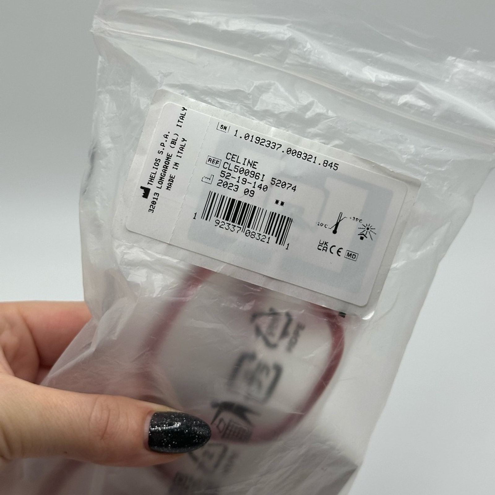 Celine Celine Eyeglasses CL50096I 74 Shiny Transparent Terracotta Size ONE SIZE - 11 Thumbnail