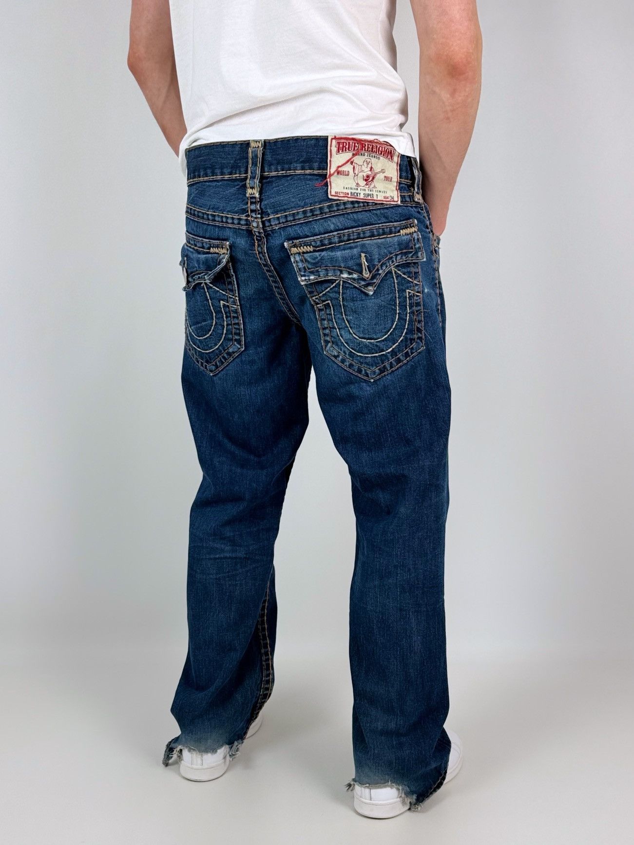 True Religion Distressed True Religion Hip Hop Jeans Pants Size US 36 / EU 52 - 2 Thumbnail
