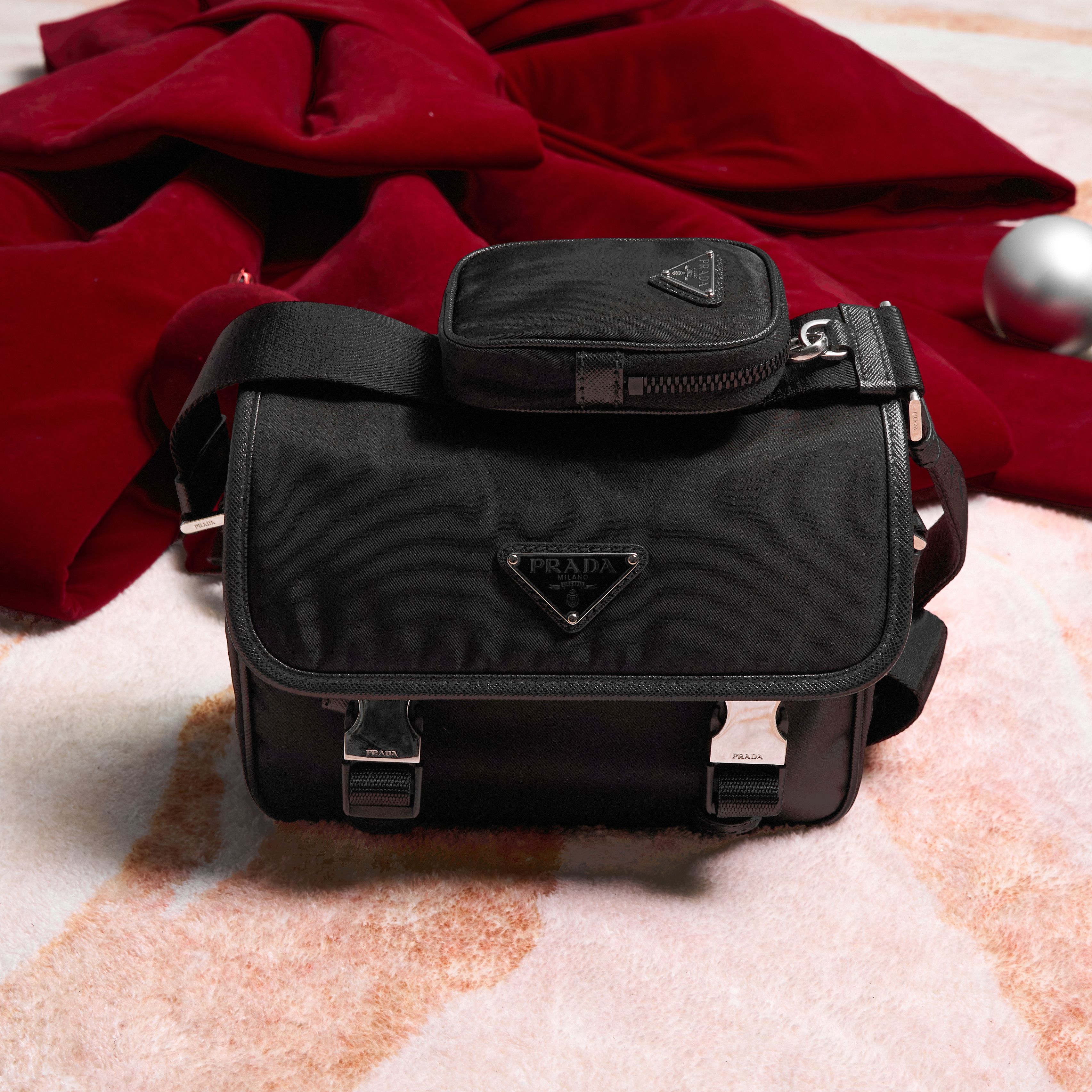 Prada PRADA Re-Nylon And Saffiano Leather Shoulder Bag Size ONE SIZE - 1 Thumbnail