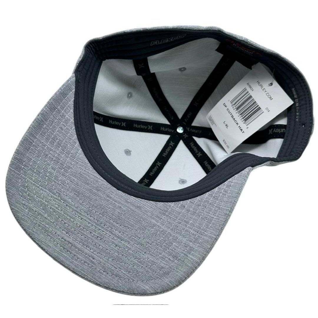 Hurley Hurley Dri-FIT Cutback Flex Fit Hat Cap in L/XL Light Grey Size ONE SIZE - 4 Thumbnail