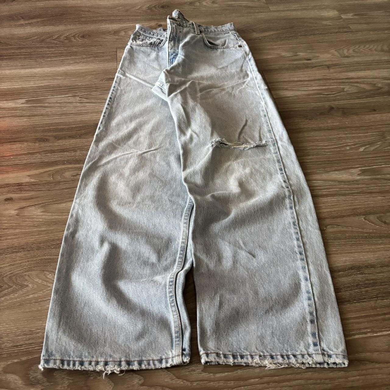 Levi's Crazy Vintage 90s Baggy Light Wash Levis Distressed Denim Jeans! 30x32 Size US 30 / EU 46 - 3 Thumbnail
