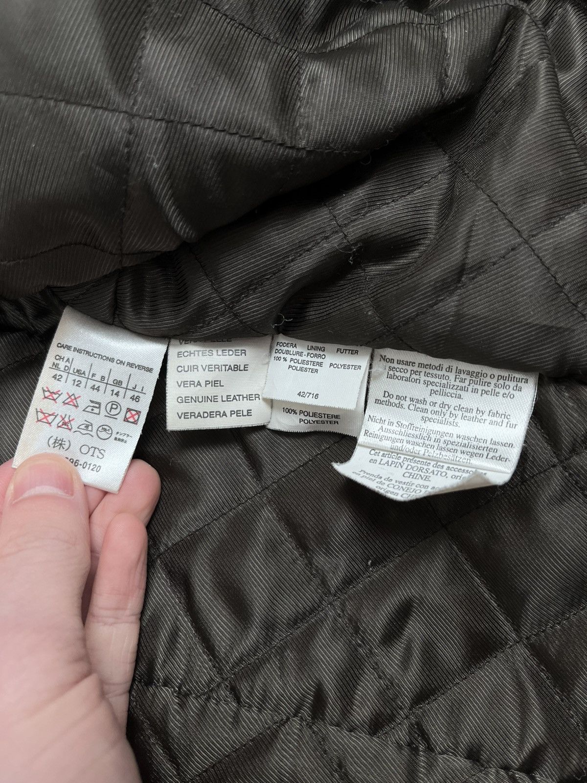 Max Mara Weekend Max Mara Suede Military Jacket Dark Brown Leather L Size L / US 10 / IT 46 - 15 Thumbnail