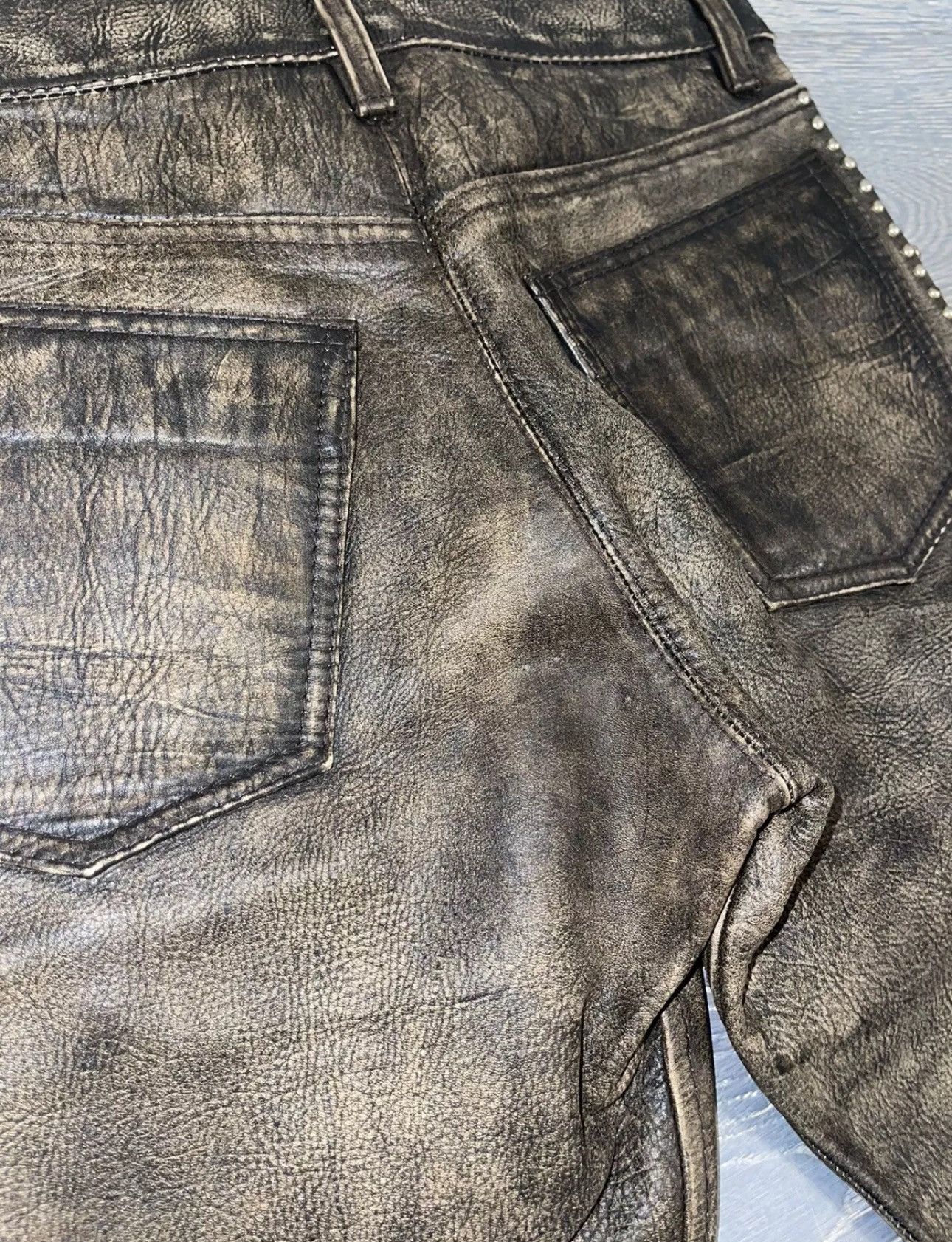 RRL Ralph Lauren Rare Vintage 2008 RRL Ralph Lauren Western Leather Size US 28 / EU 44 - 11 Thumbnail