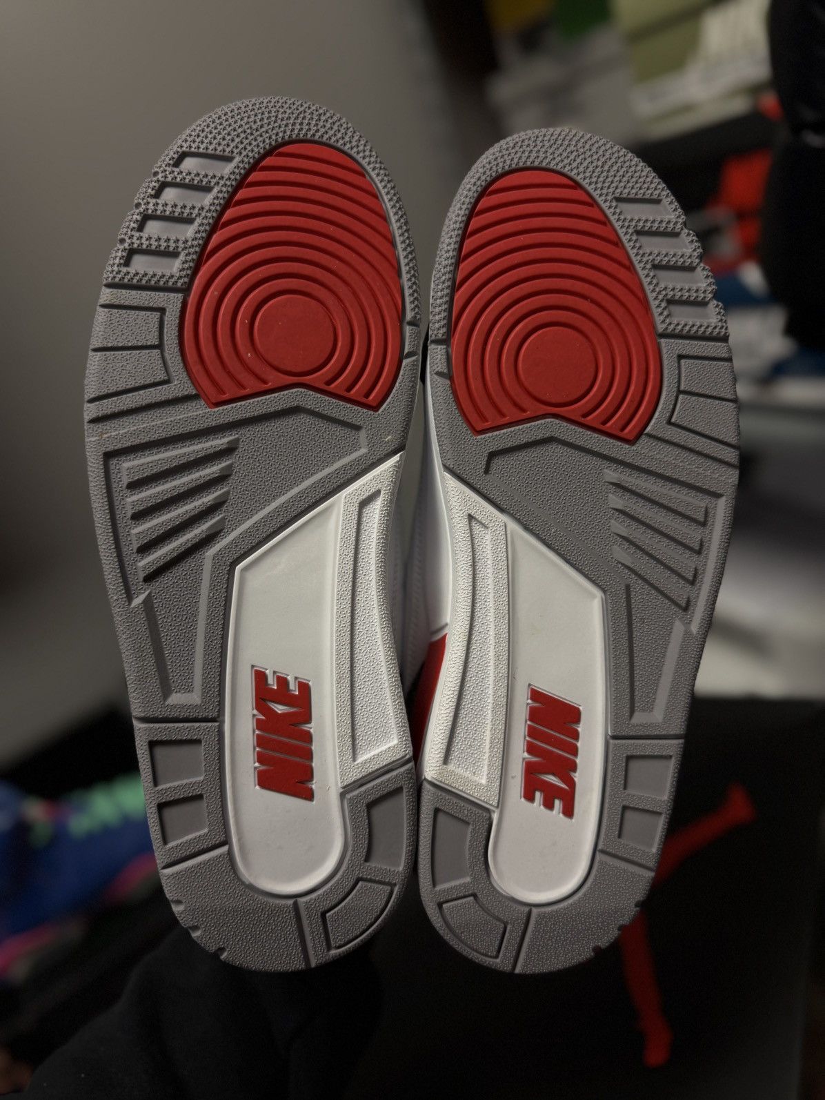 Jordan Brand × Nike Jordan 3 Fire Red Cement (2022) Size 12 🧼 Size US 12 / EU 45 - 11 Thumbnail